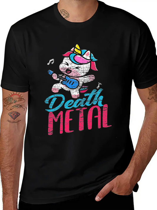 Unicorn Metal Music Death Metal Stylish Everyday T-Shirt – Unisex Basic Cotton Tee