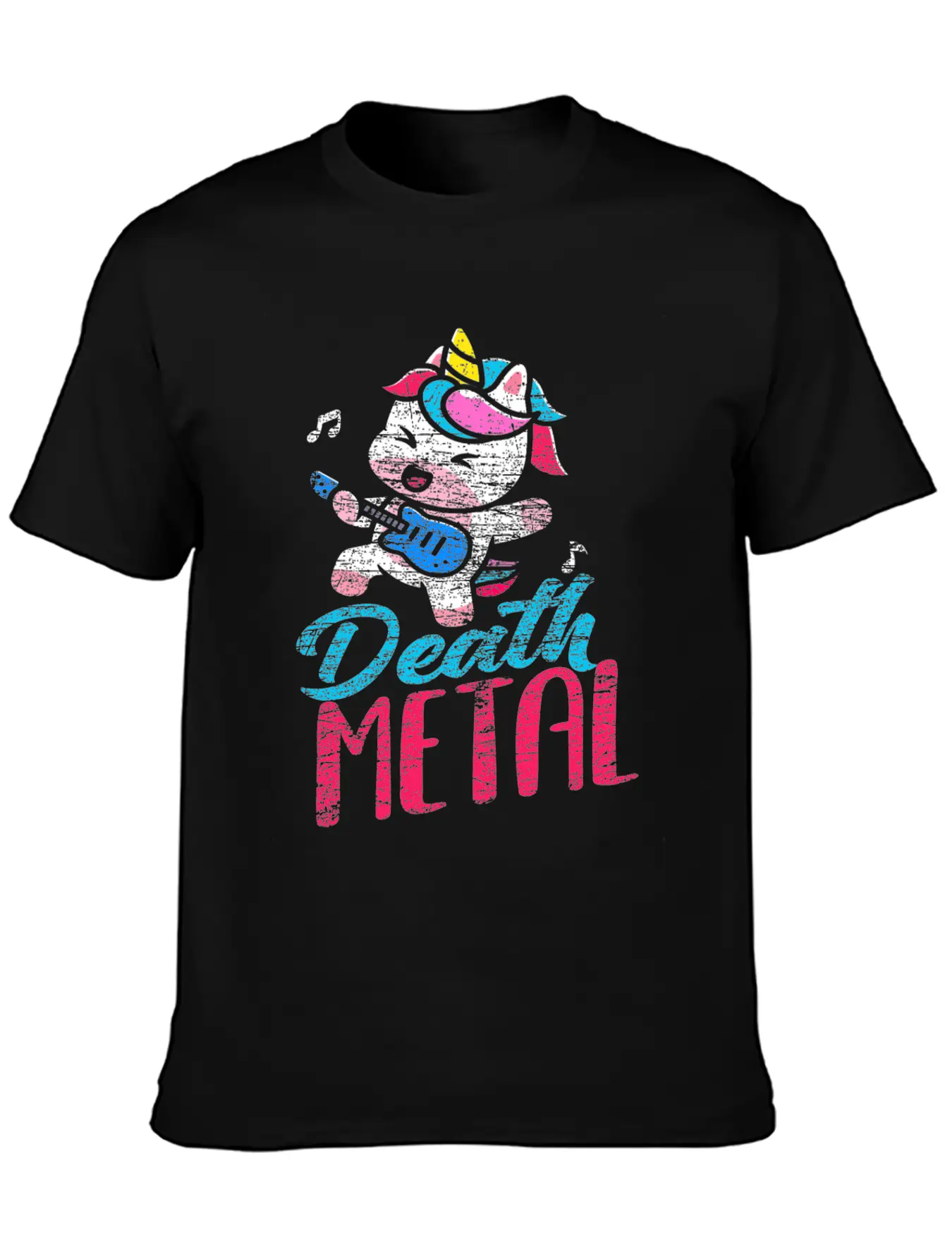 Unicorn Metal Music Death Metal Stylish Everyday T-Shirt – Unisex Basic Cotton Tee
