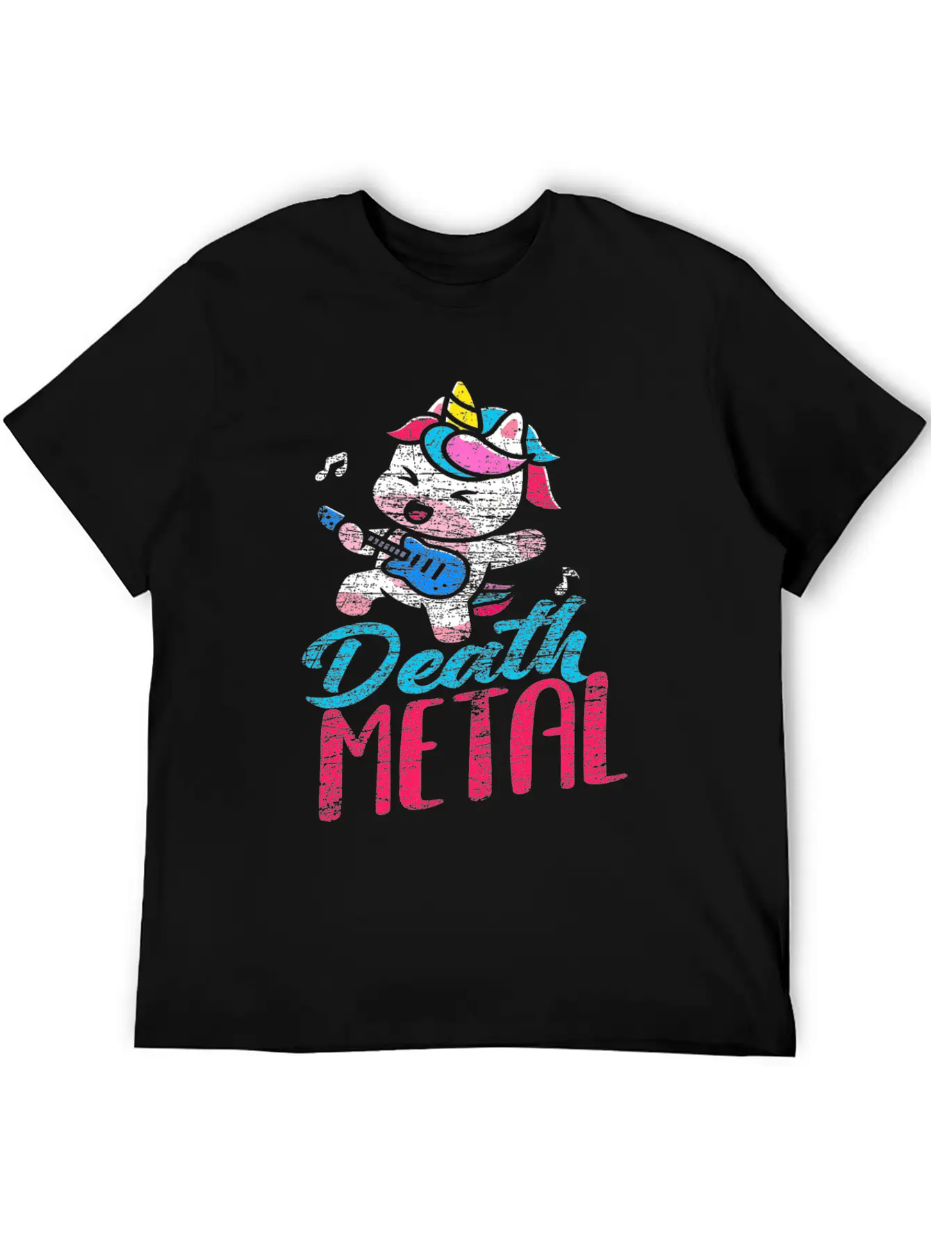 Unicorn Metal Music Death Metal Stylish Everyday T-Shirt – Unisex Basic Cotton Tee