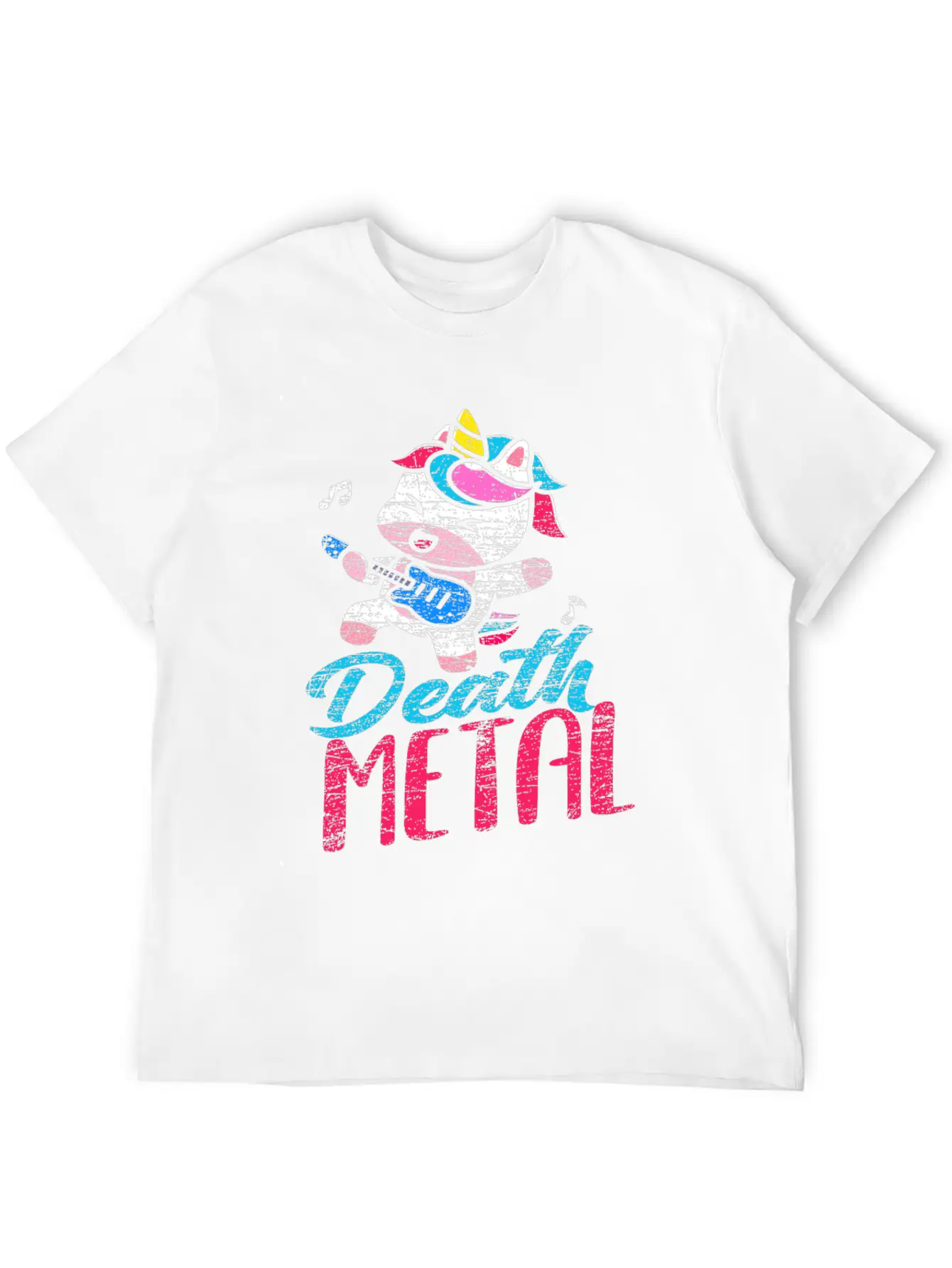 Unicorn Metal Music Death Metal Stylish Everyday T-Shirt – Unisex Basic Cotton Tee