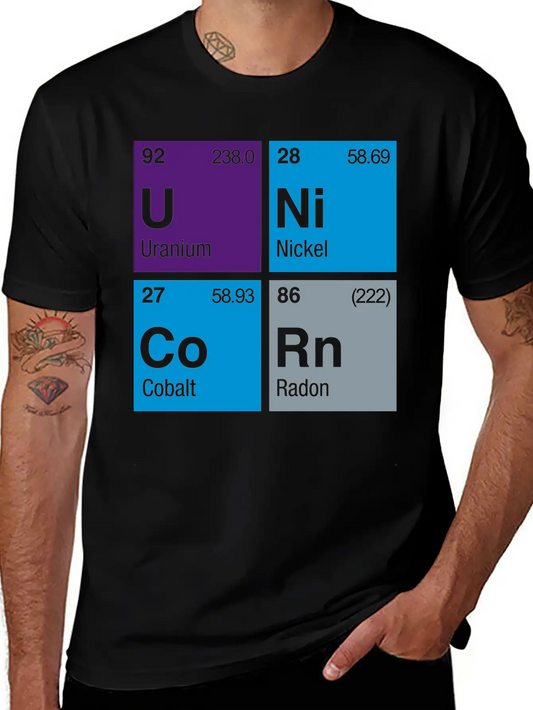 UNiCoRn Periodic Table Relaxed Everyday Tee – Lightweight And Durable Cotton