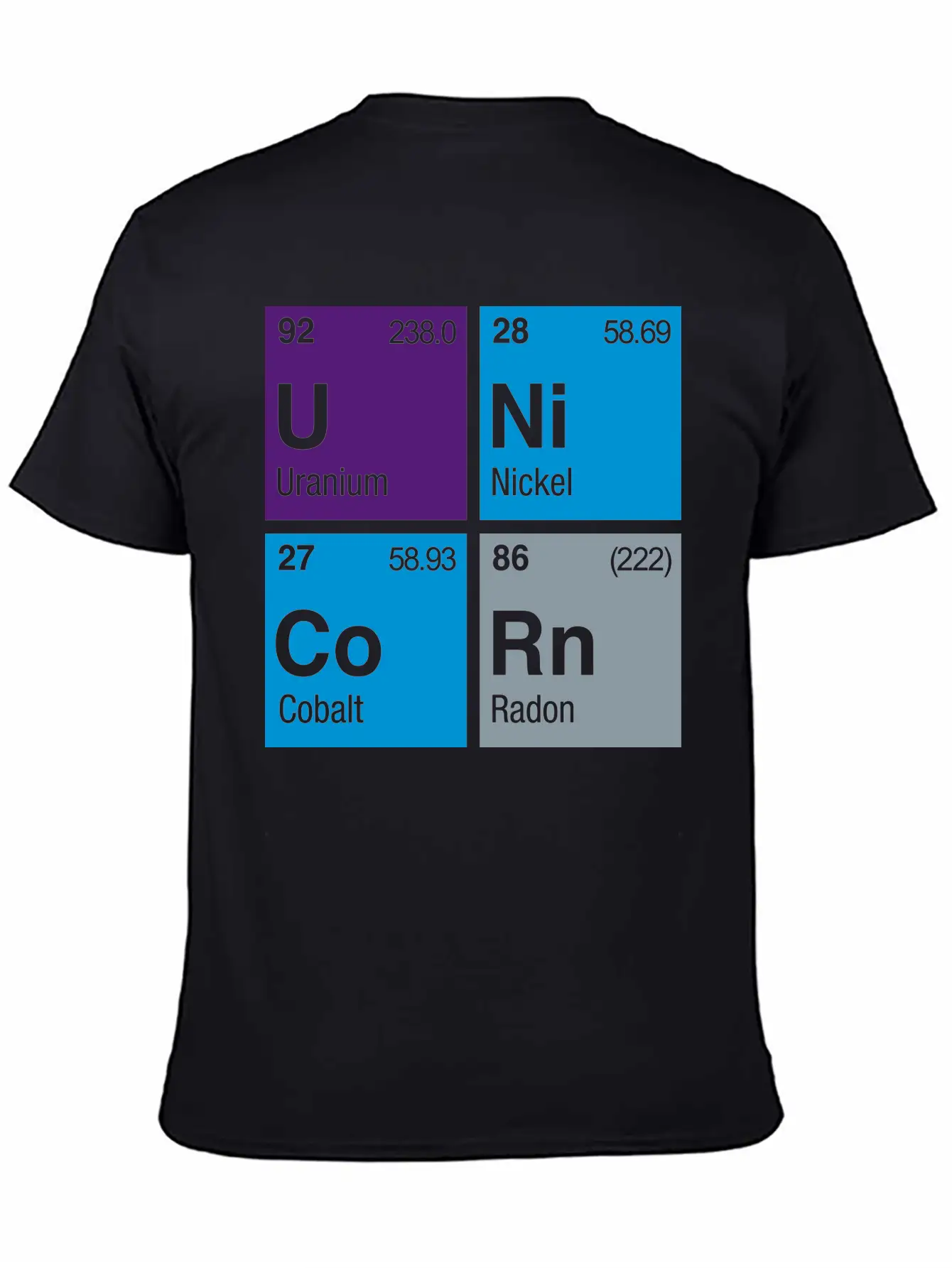 UNiCoRn Periodic Table Relaxed Everyday Tee – Lightweight And Durable Cotton