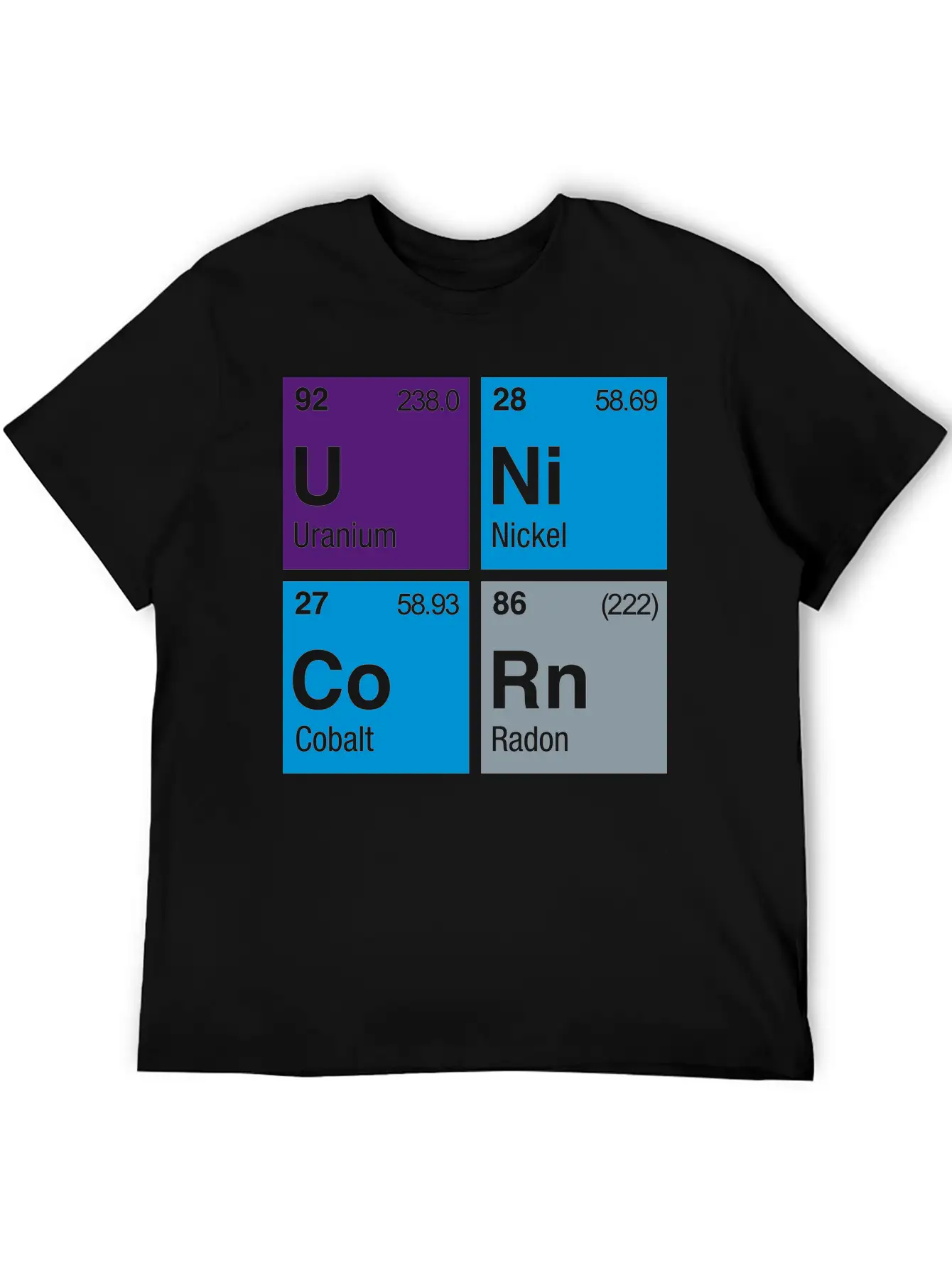UNiCoRn Periodic Table Relaxed Everyday Tee – Lightweight And Durable Cotton