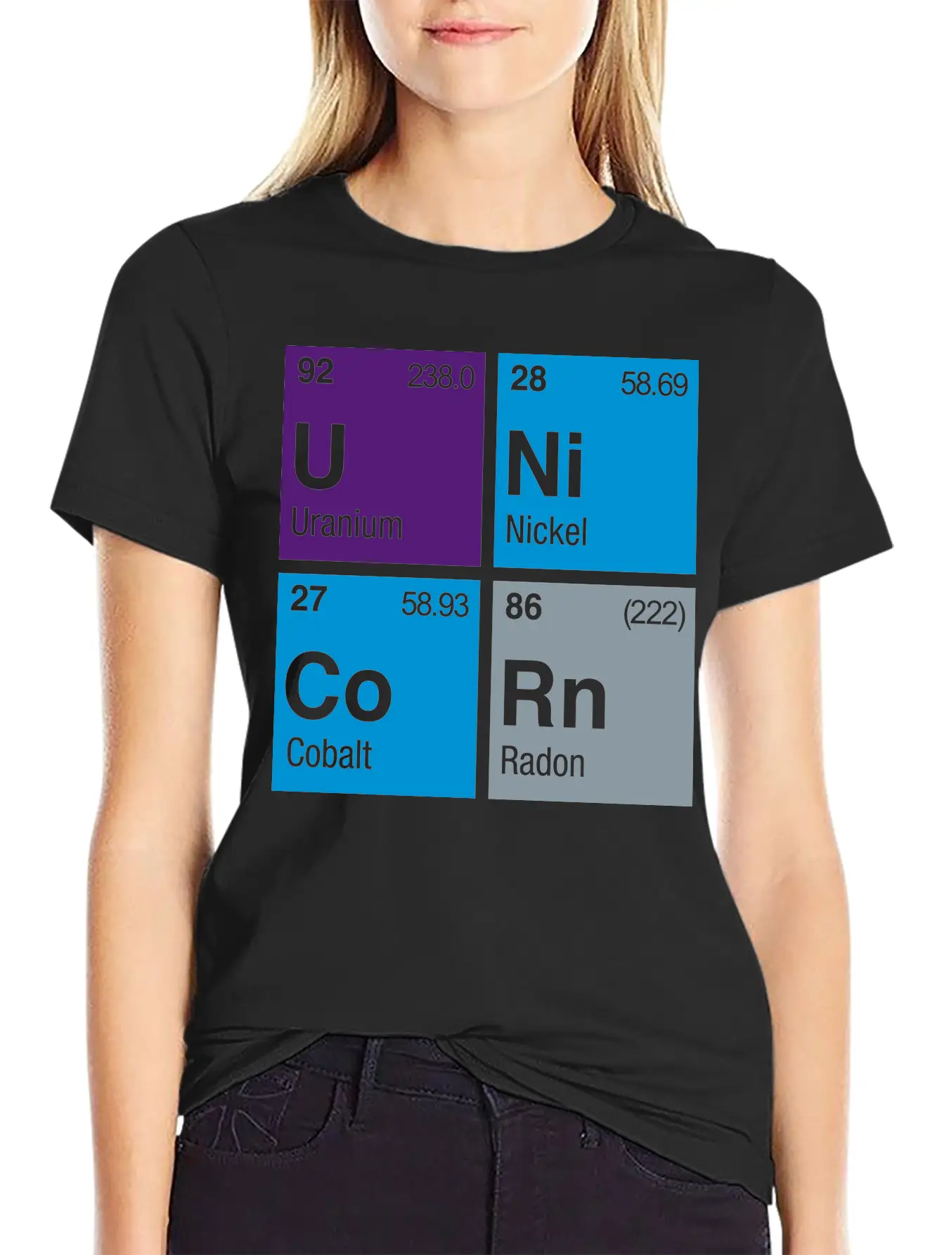 UNiCoRn Periodic Table Relaxed Everyday Tee – Lightweight And Durable Cotton