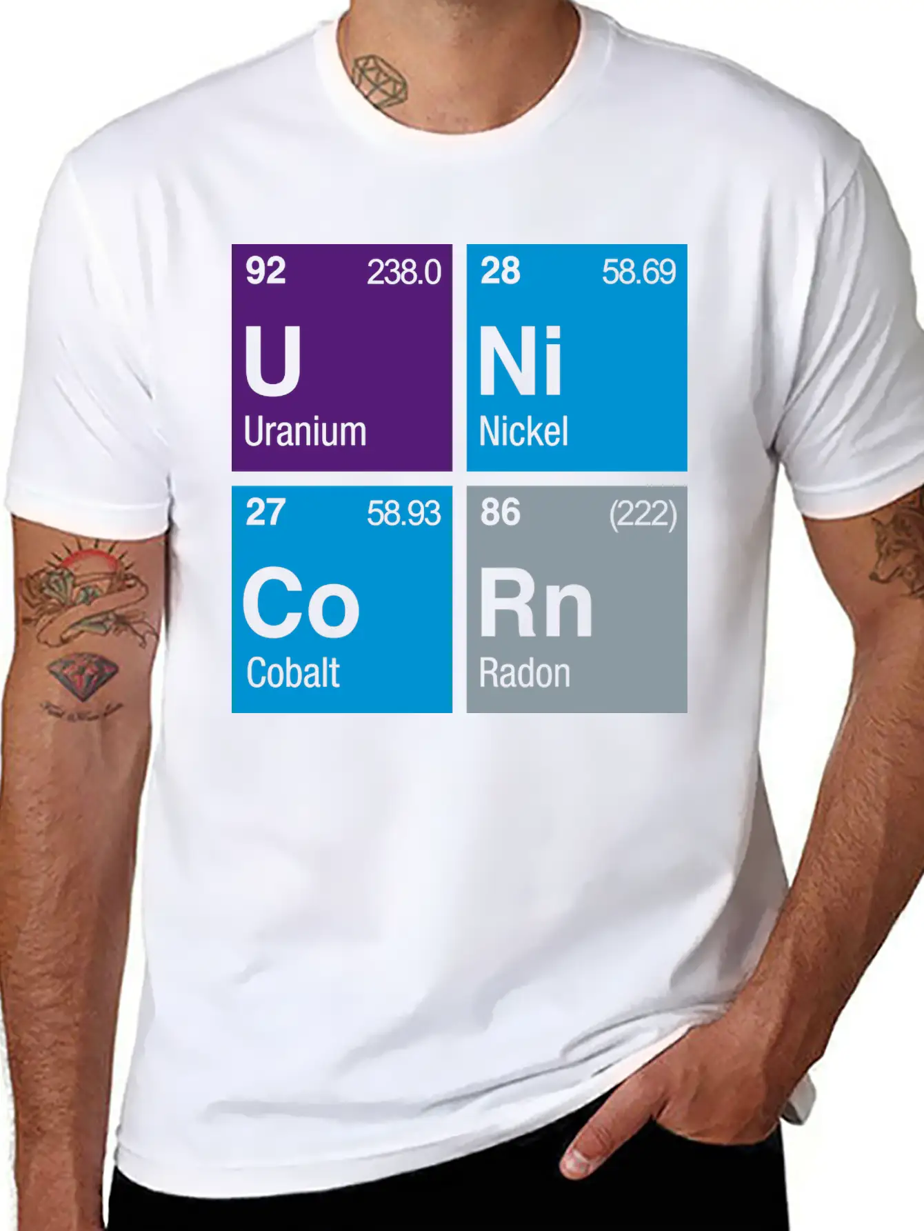 UNiCoRn Periodic Table Relaxed Everyday Tee – Lightweight And Durable Cotton