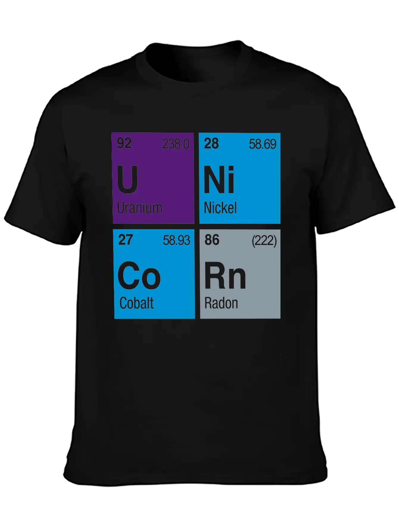 UNiCoRn Periodic Table Relaxed Everyday Tee – Lightweight And Durable Cotton