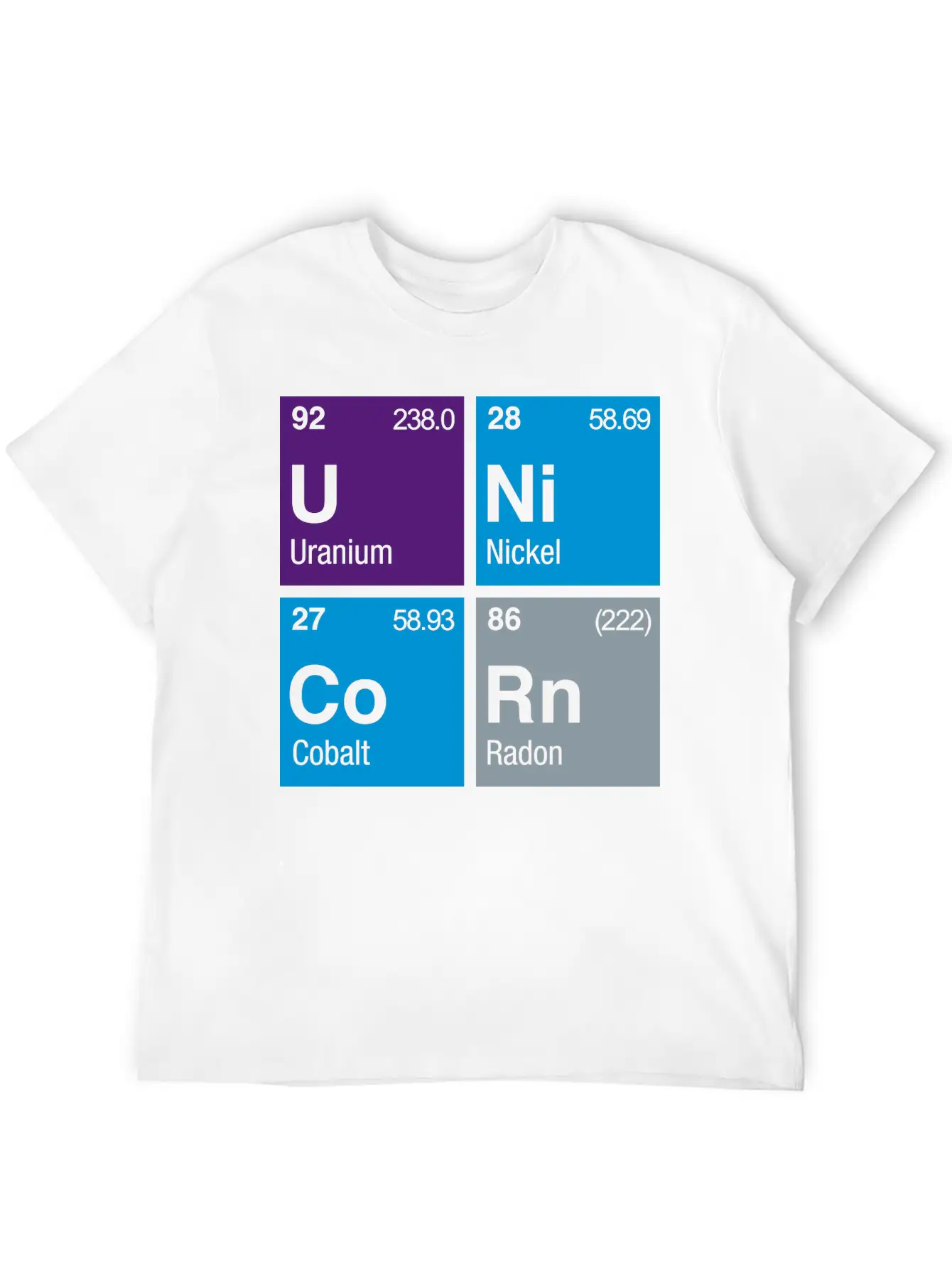 UNiCoRn Periodic Table Relaxed Everyday Tee – Lightweight And Durable Cotton