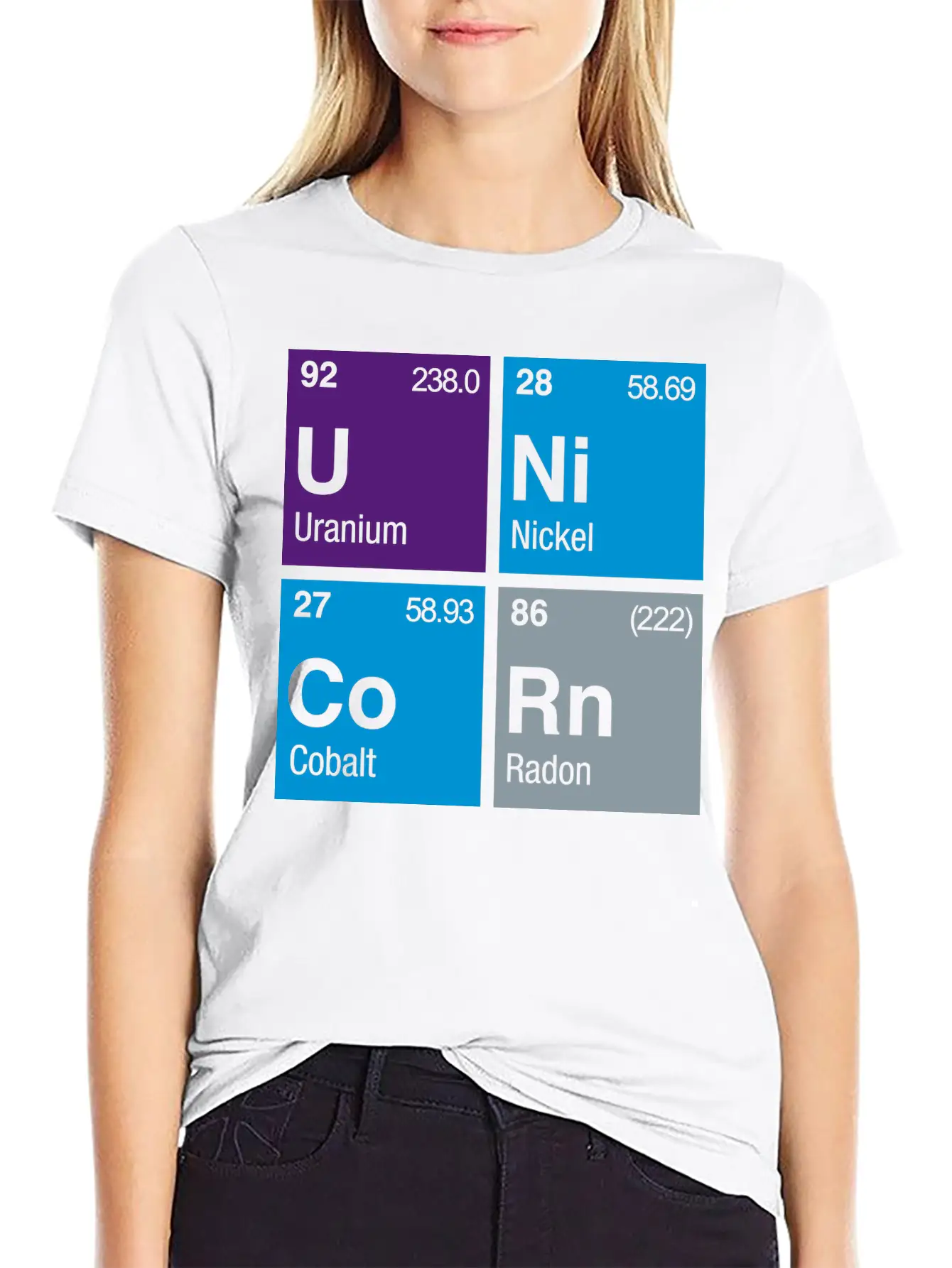 UNiCoRn Periodic Table Relaxed Everyday Tee – Lightweight And Durable Cotton