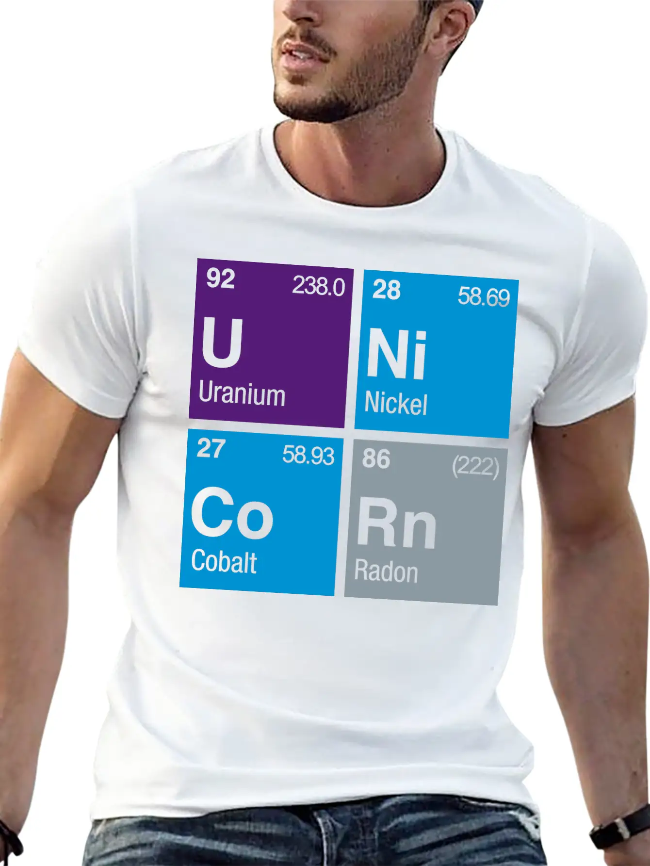 UNiCoRn Periodic Table Relaxed Everyday Tee – Lightweight And Durable Cotton