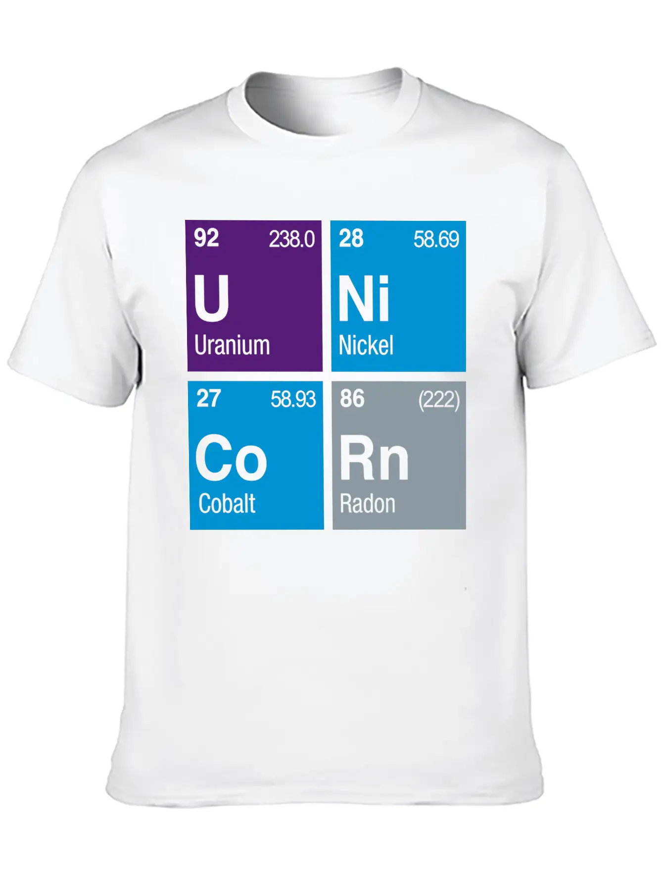 UNiCoRn Periodic Table Relaxed Everyday Tee – Lightweight And Durable Cotton