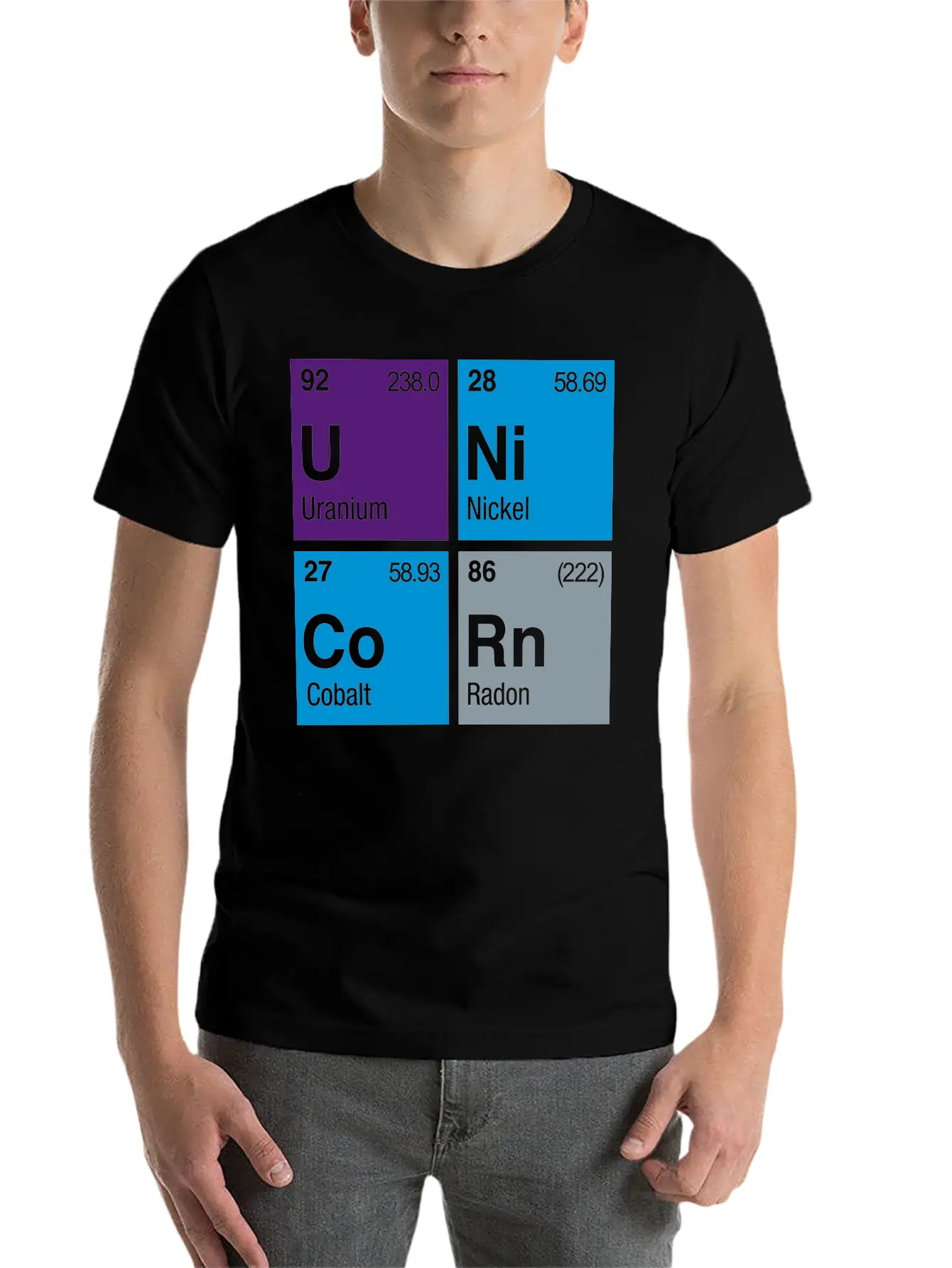UNiCoRn Periodic Table Relaxed Everyday Tee – Lightweight And Durable Cotton