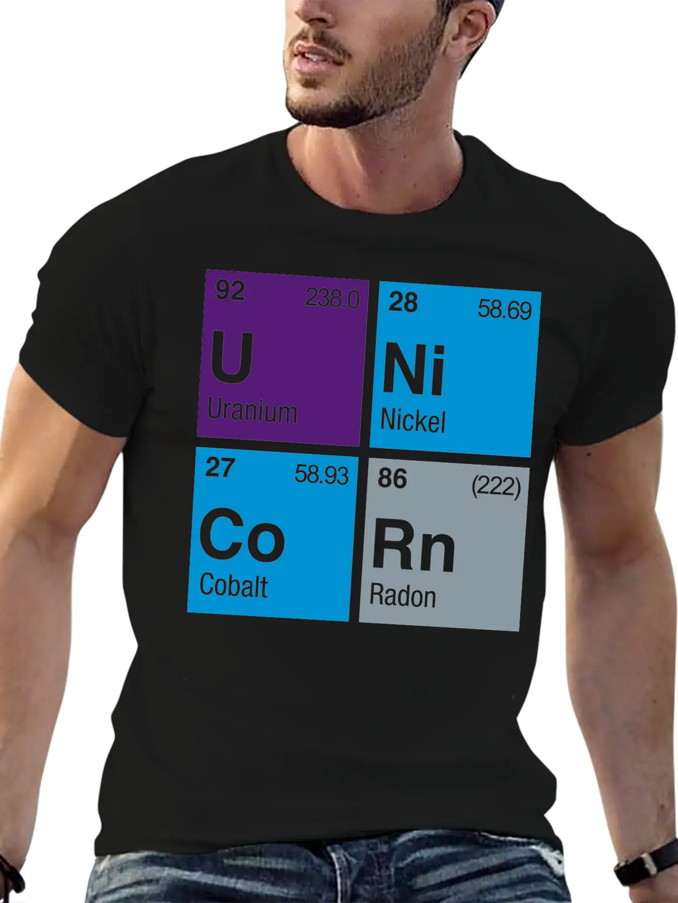 UNiCoRn Periodic Table Relaxed Everyday Tee – Lightweight And Durable Cotton