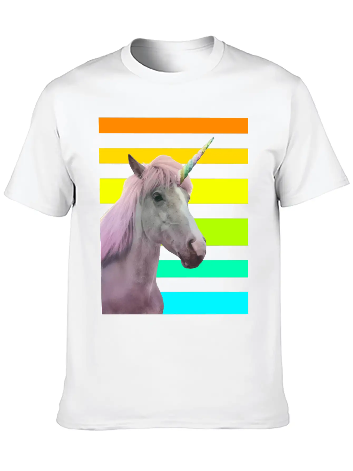 Unicorn Sunset Essential Unisex Summer Tee – Soft Cotton Casual Fit