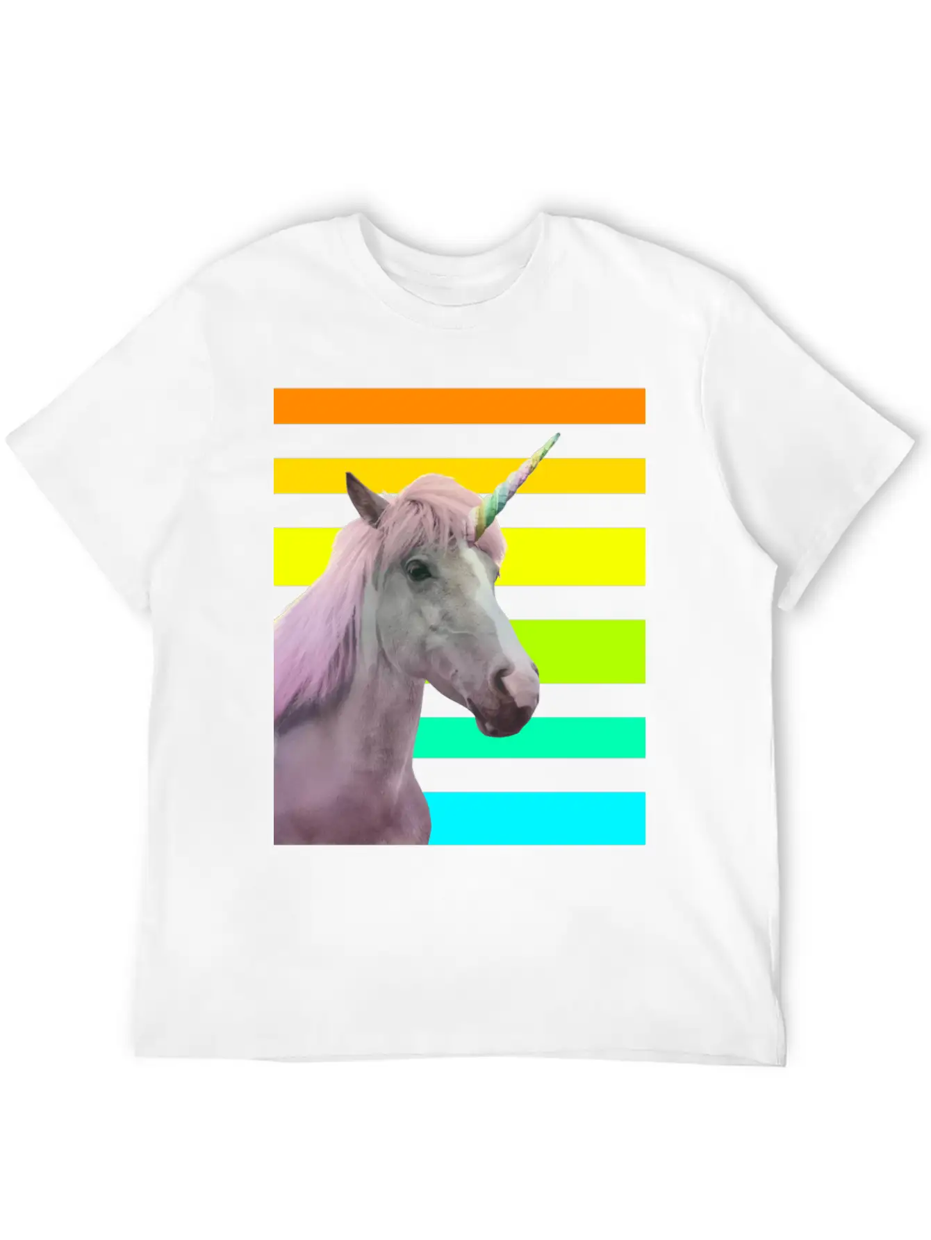 Unicorn Sunset Essential Unisex Summer Tee – Soft Cotton Casual Fit