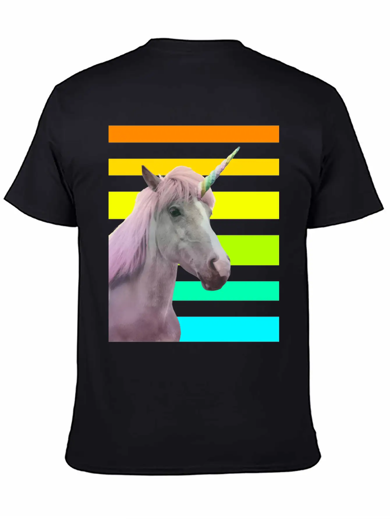 Unicorn Sunset Essential Unisex Summer Tee – Soft Cotton Casual Fit