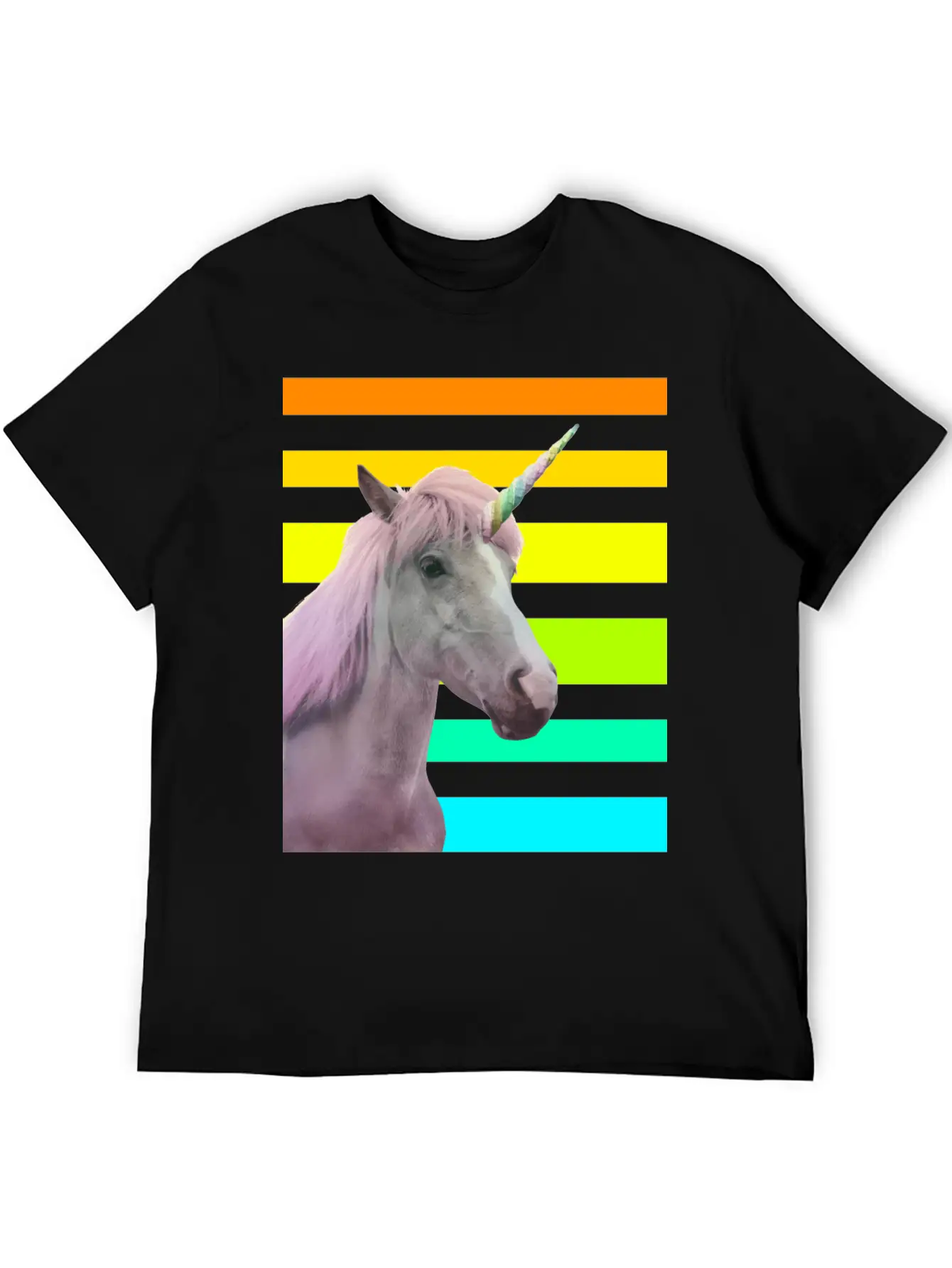 Unicorn Sunset Essential Unisex Summer Tee – Soft Cotton Casual Fit