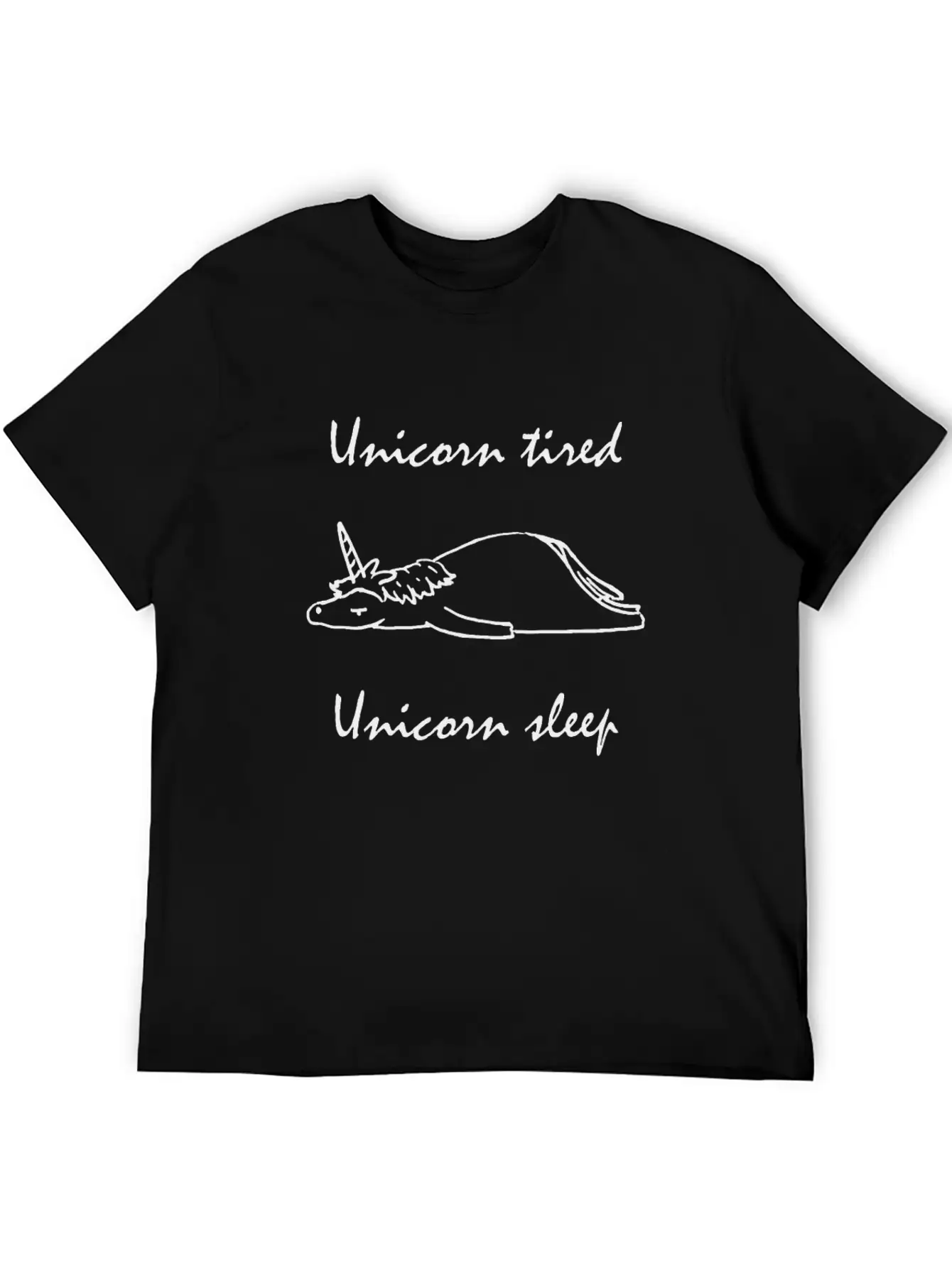 Unicorn Tired Sleep Timeless Short Sleeve Tee – Comfy And Minimalist Design