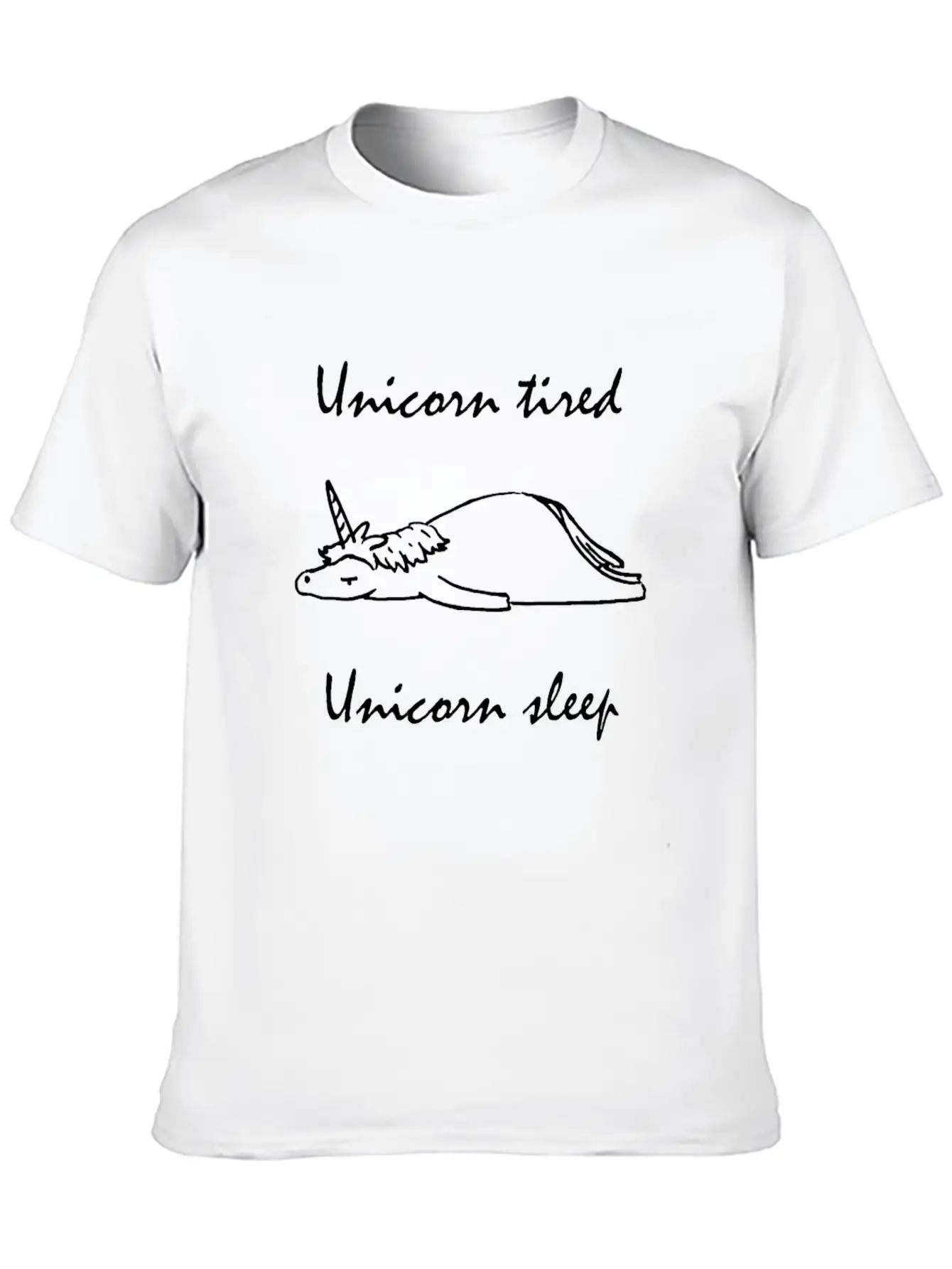 Unicorn Tired Sleep Timeless Short Sleeve Tee – Comfy And Minimalist Design