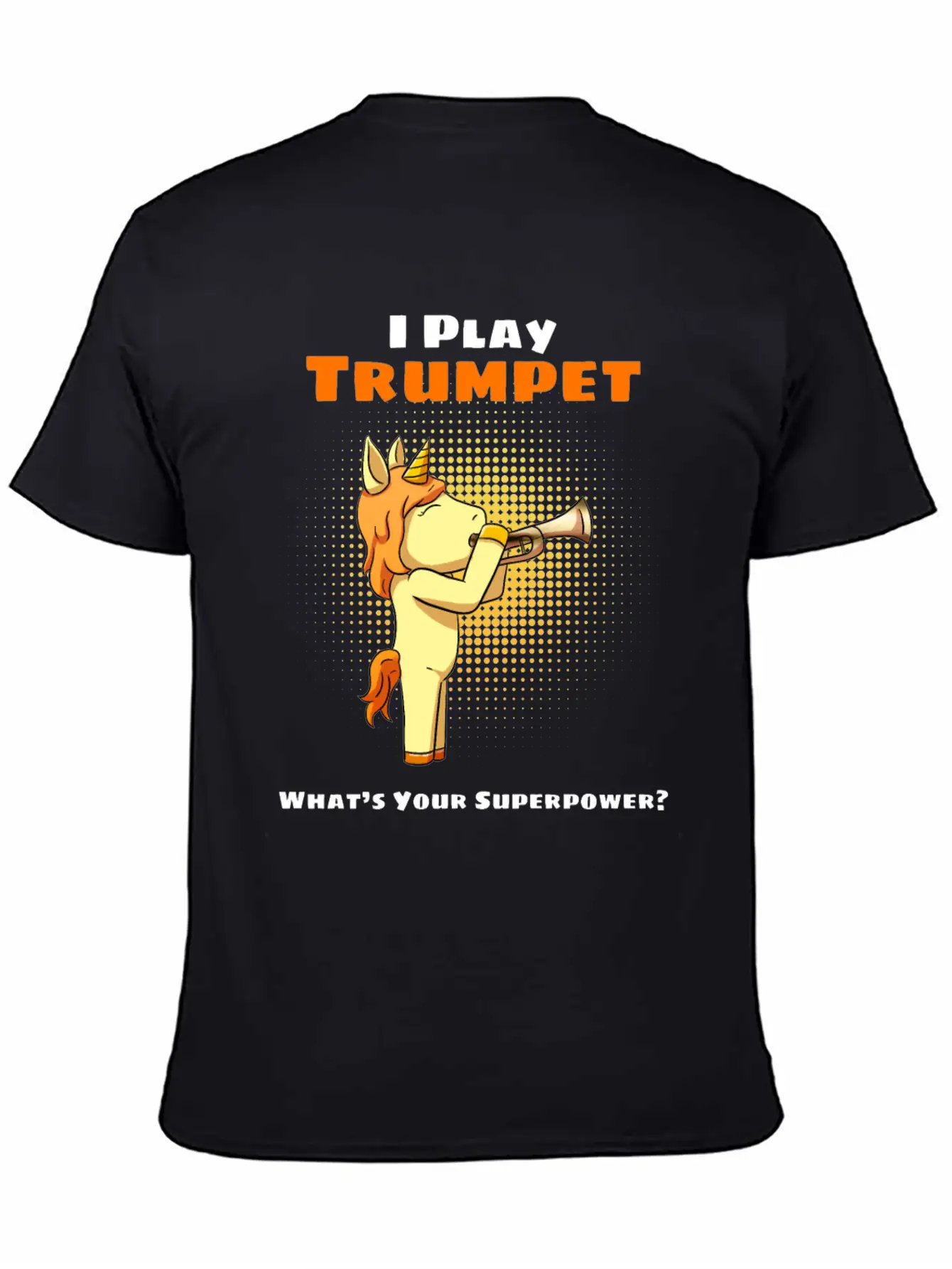 Unicorn Trumpet Trumpeter Trumpet Player Stylish Everyday T-Shirt – Unisex Basic Cotton Tee
