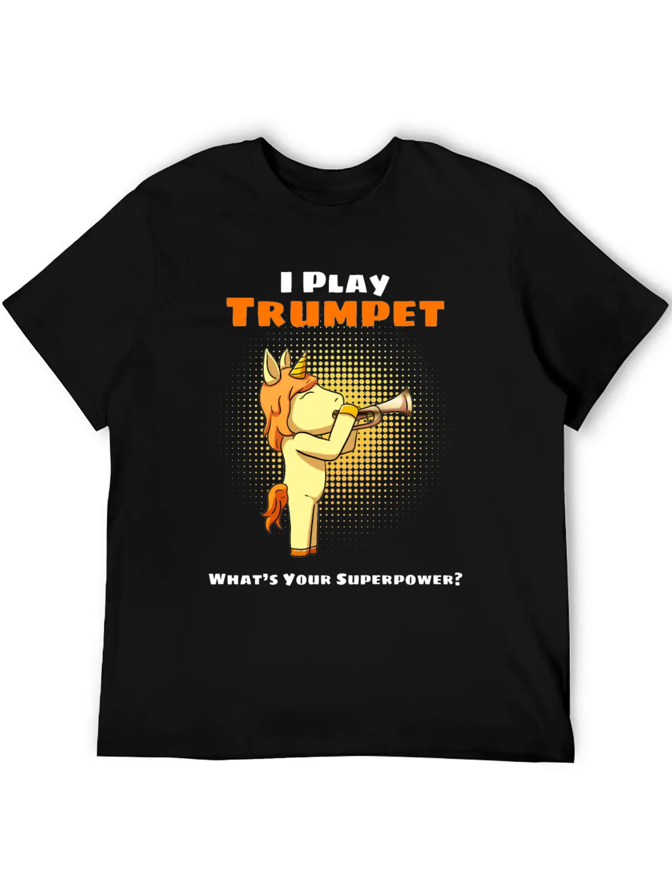 Unicorn Trumpet Trumpeter Trumpet Player Stylish Everyday T-Shirt – Unisex Basic Cotton Tee
