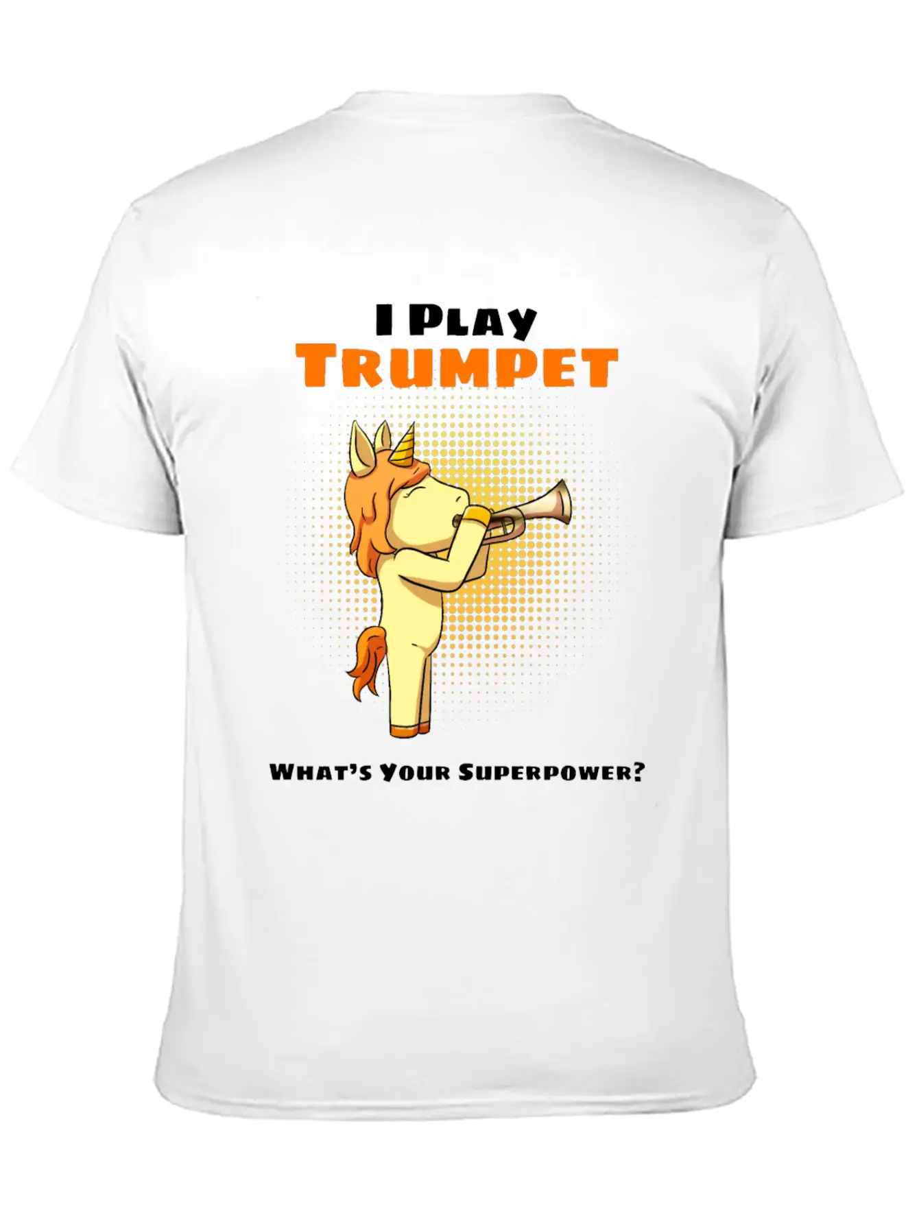 Unicorn Trumpet Trumpeter Trumpet Player Stylish Everyday T-Shirt – Unisex Basic Cotton Tee