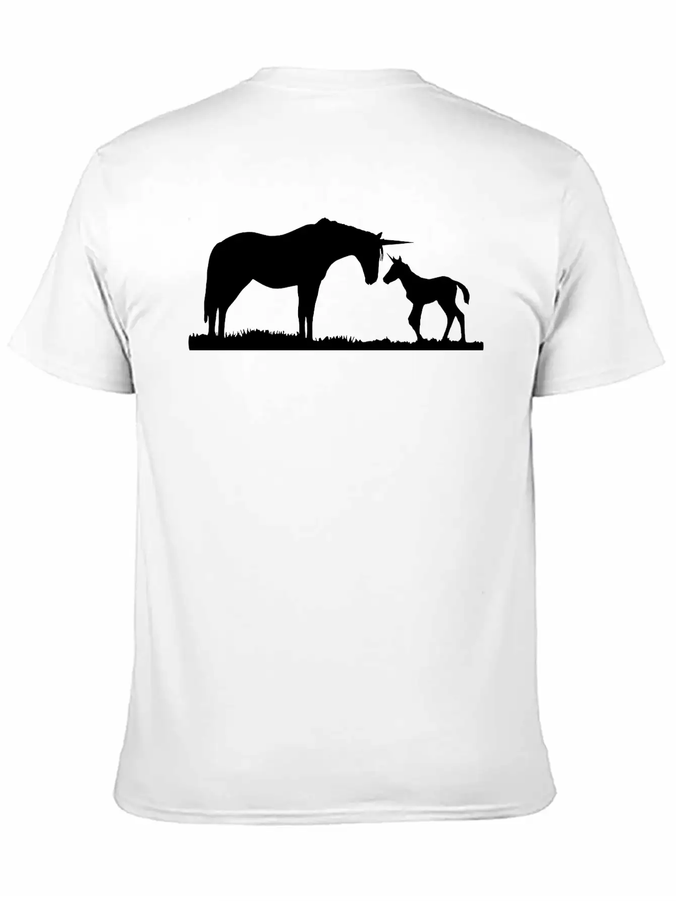 Unicorns - Unicorn Mother And Baby Stylish Everyday T-Shirt – Unisex Basic Cotton Tee