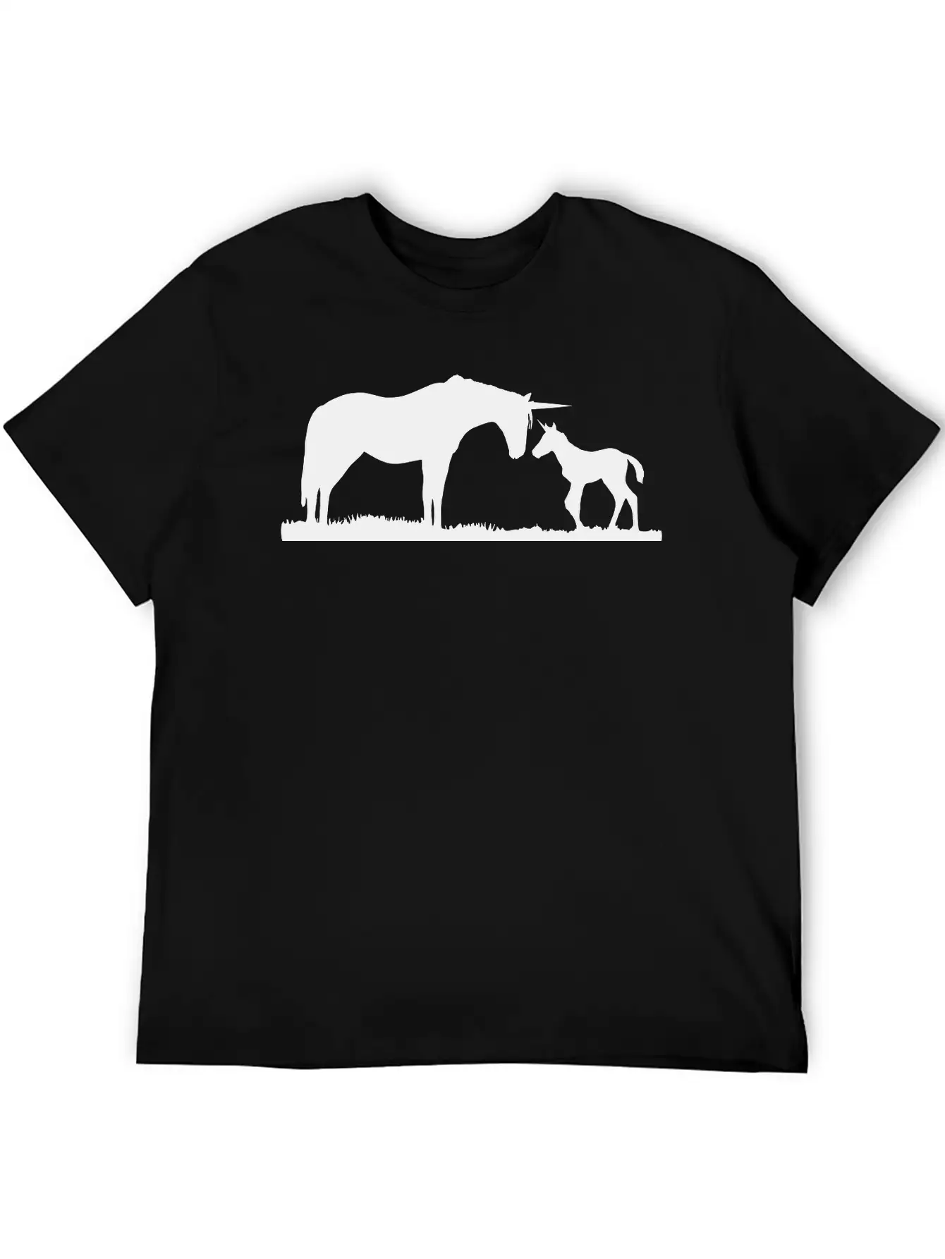 Unicorns - Unicorn Mother And Baby Stylish Everyday T-Shirt – Unisex Basic Cotton Tee