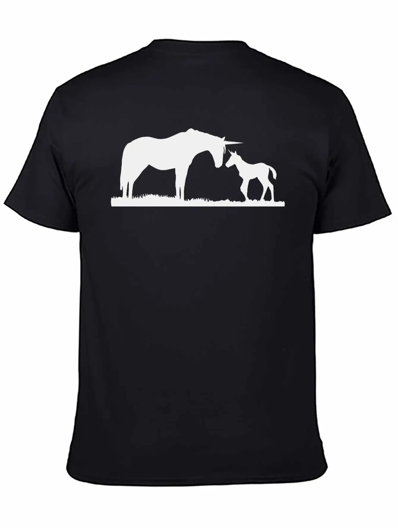 Unicorns - Unicorn Mother And Baby Stylish Everyday T-Shirt – Unisex Basic Cotton Tee