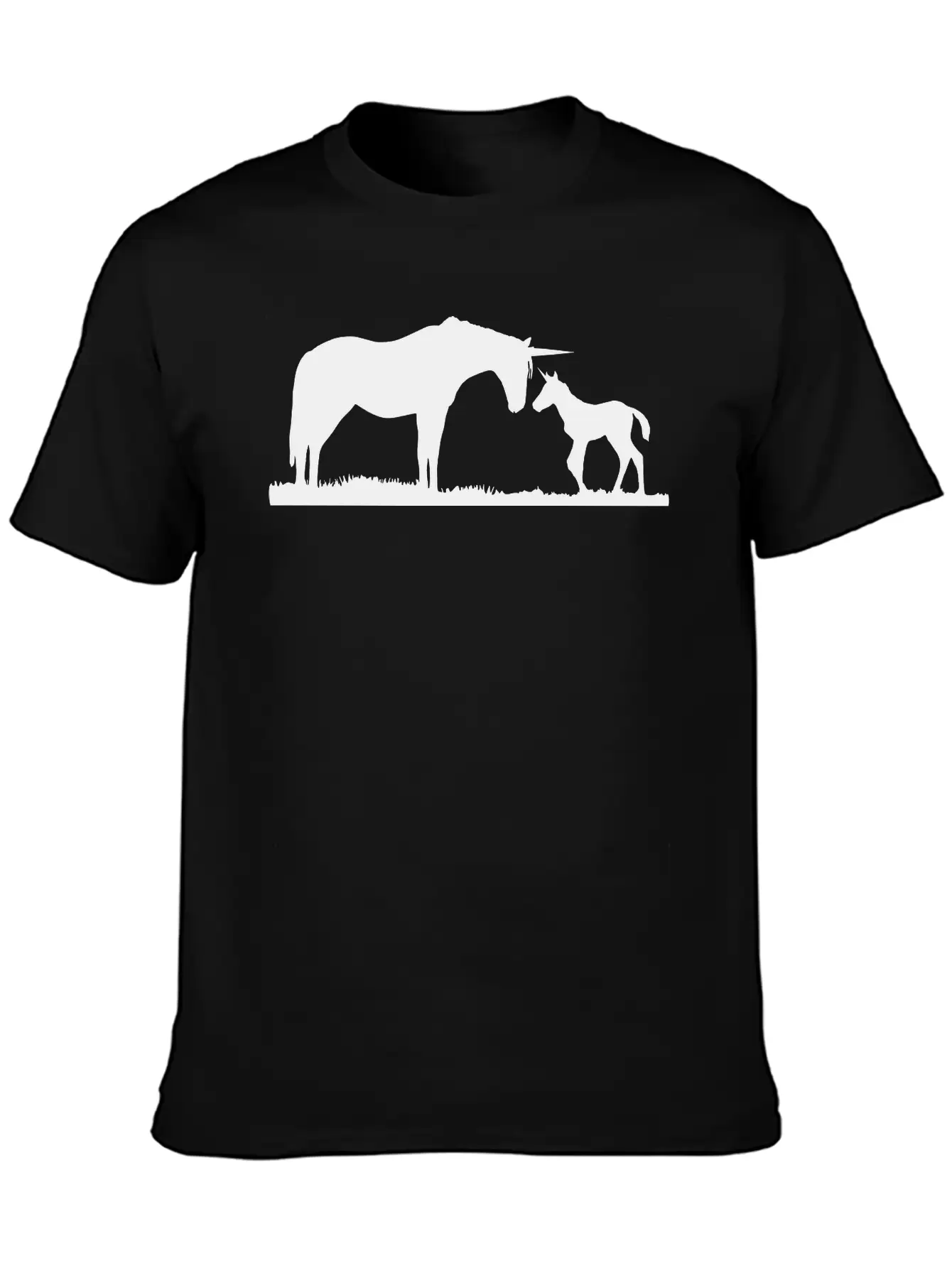 Unicorns - Unicorn Mother And Baby Stylish Everyday T-Shirt – Unisex Basic Cotton Tee