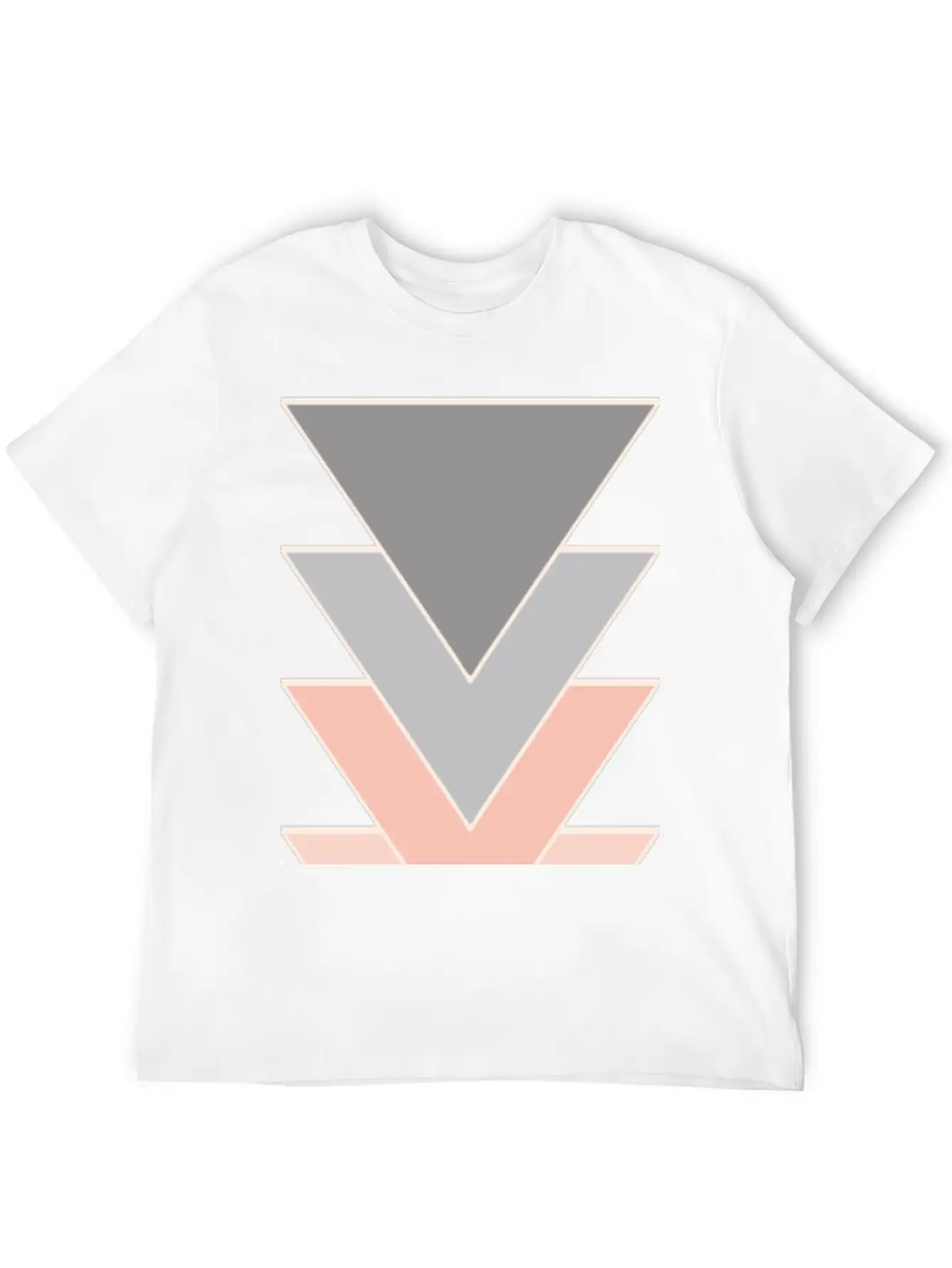 Unique Triangle Down Arrows Design Relaxed Everyday Tee – Lightweight And Durable Cotton