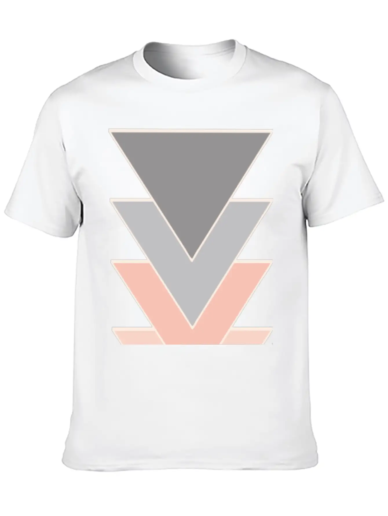 Unique Triangle Down Arrows Design Relaxed Everyday Tee – Lightweight And Durable Cotton