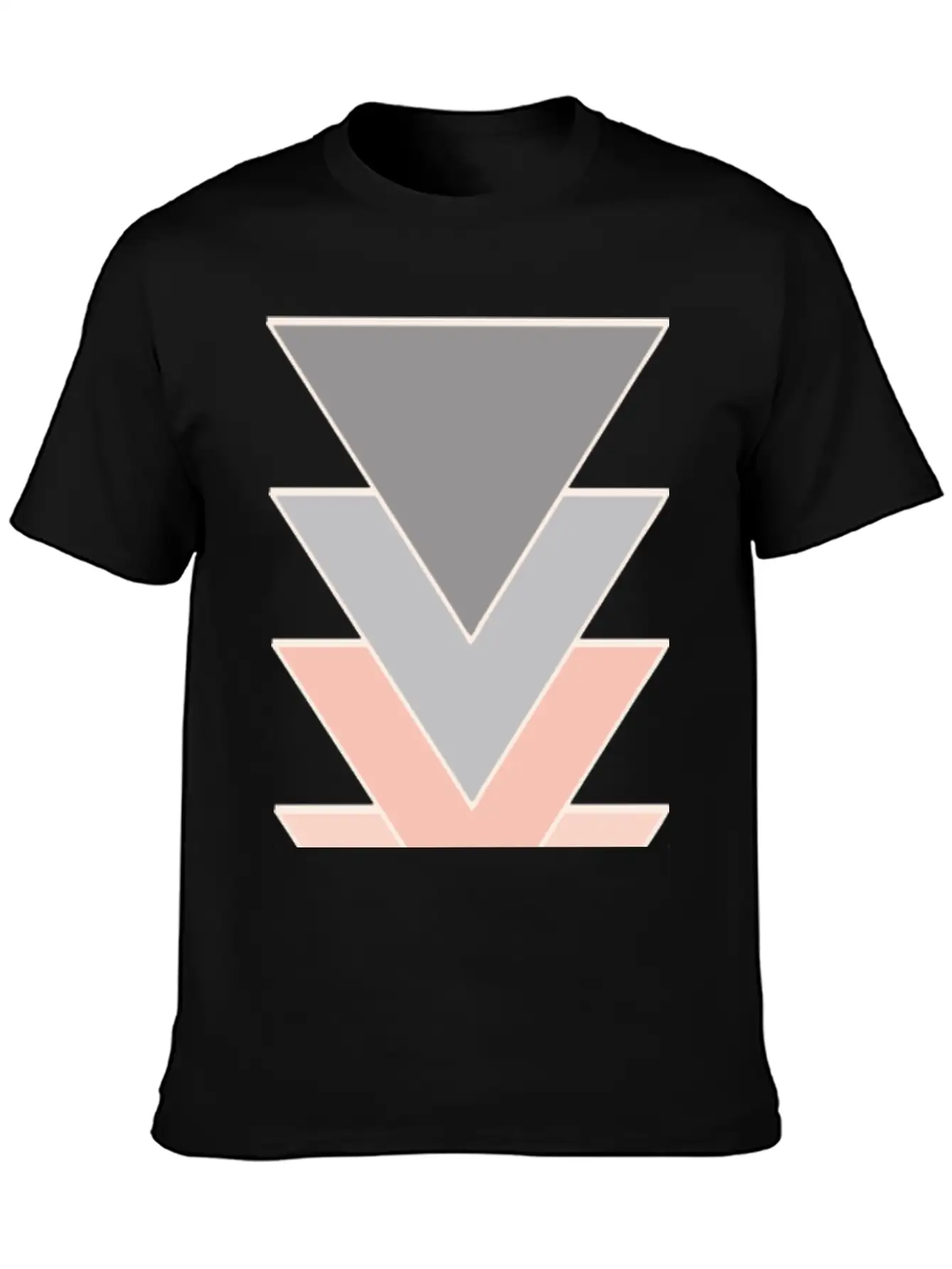 Unique Triangle Down Arrows Design Relaxed Everyday Tee – Lightweight And Durable Cotton