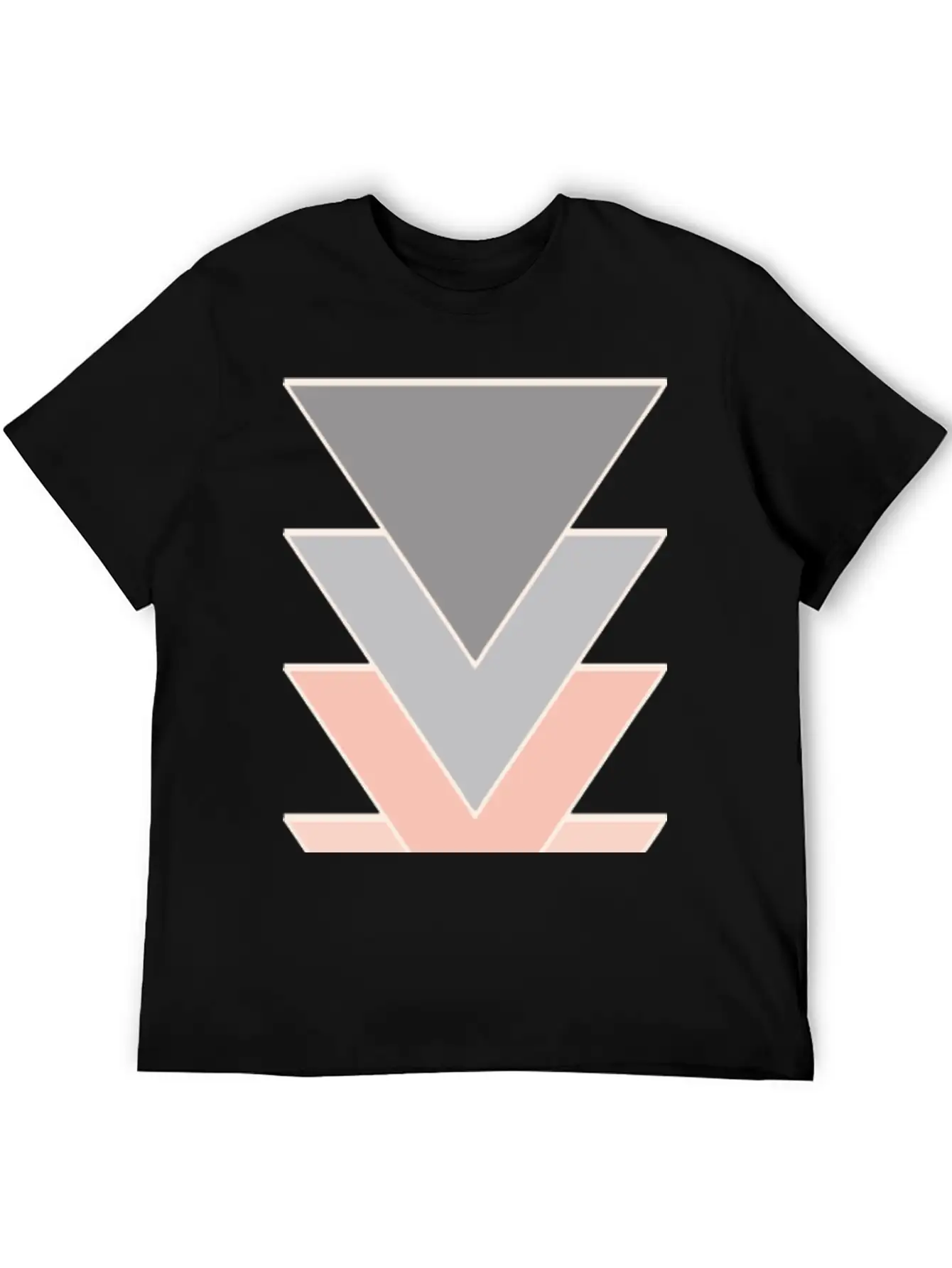 Unique Triangle Down Arrows Design Relaxed Everyday Tee – Lightweight And Durable Cotton