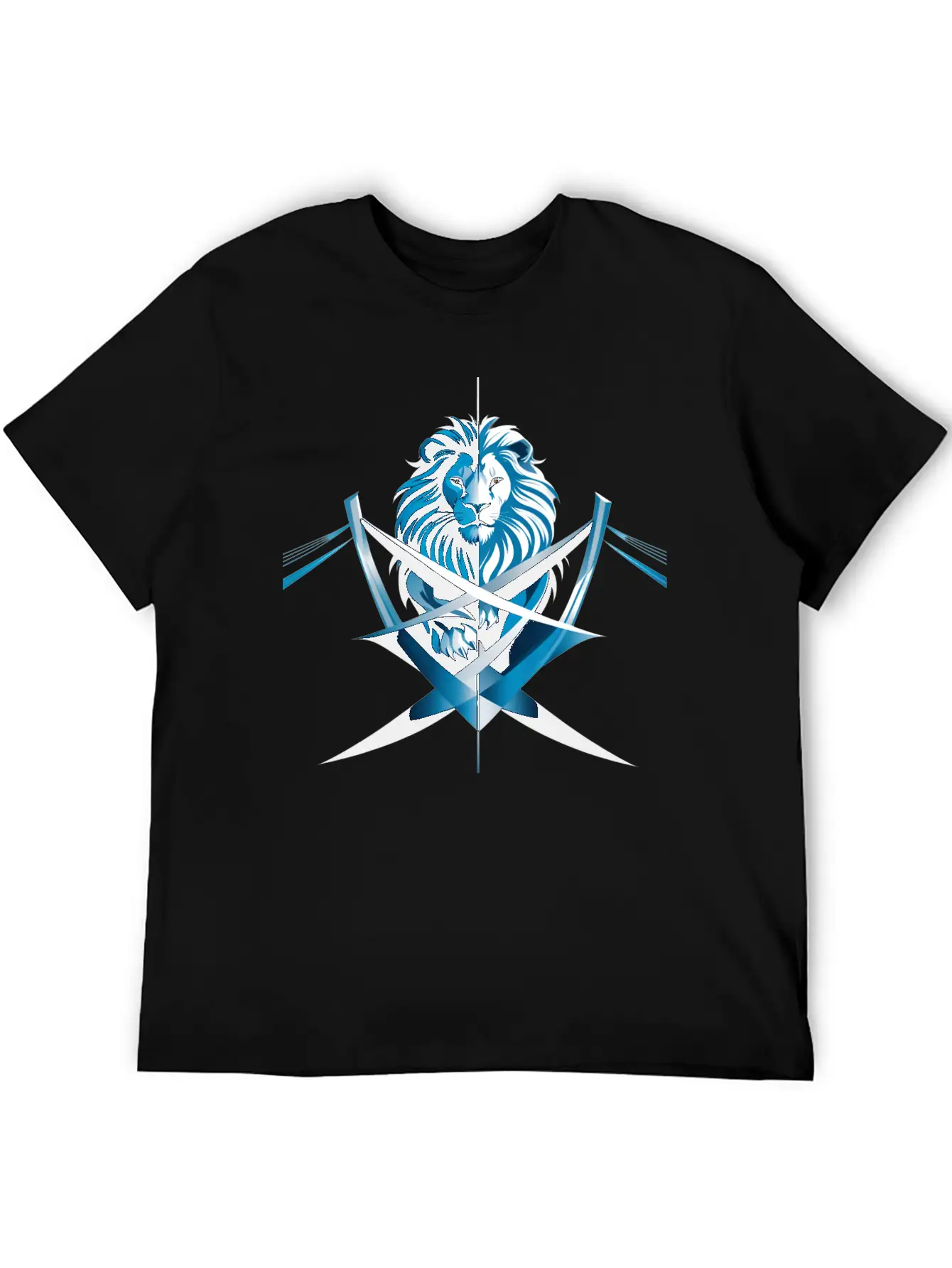 Unity Emblem: Lion And Bridge Intertwined Comfortable Minimalist Graphic Tee – Summer Style Essential