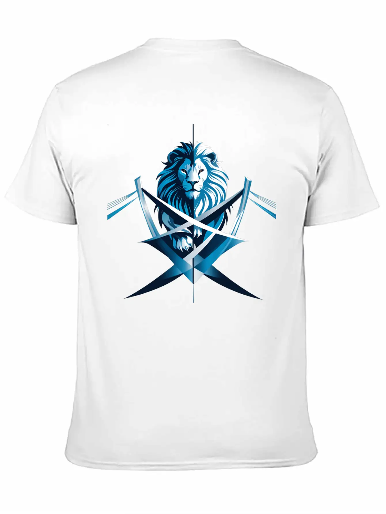 Unity Emblem: Lion And Bridge Intertwined Comfortable Minimalist Graphic Tee – Summer Style Essential