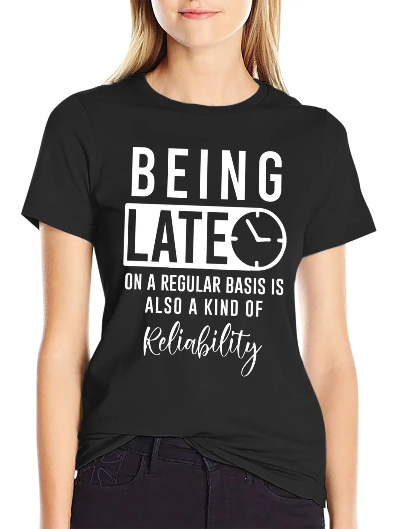 Unpunctual Late Funny Slogan Gift Unisex Casual T-Shirt – Clean Design For Daily Comfort