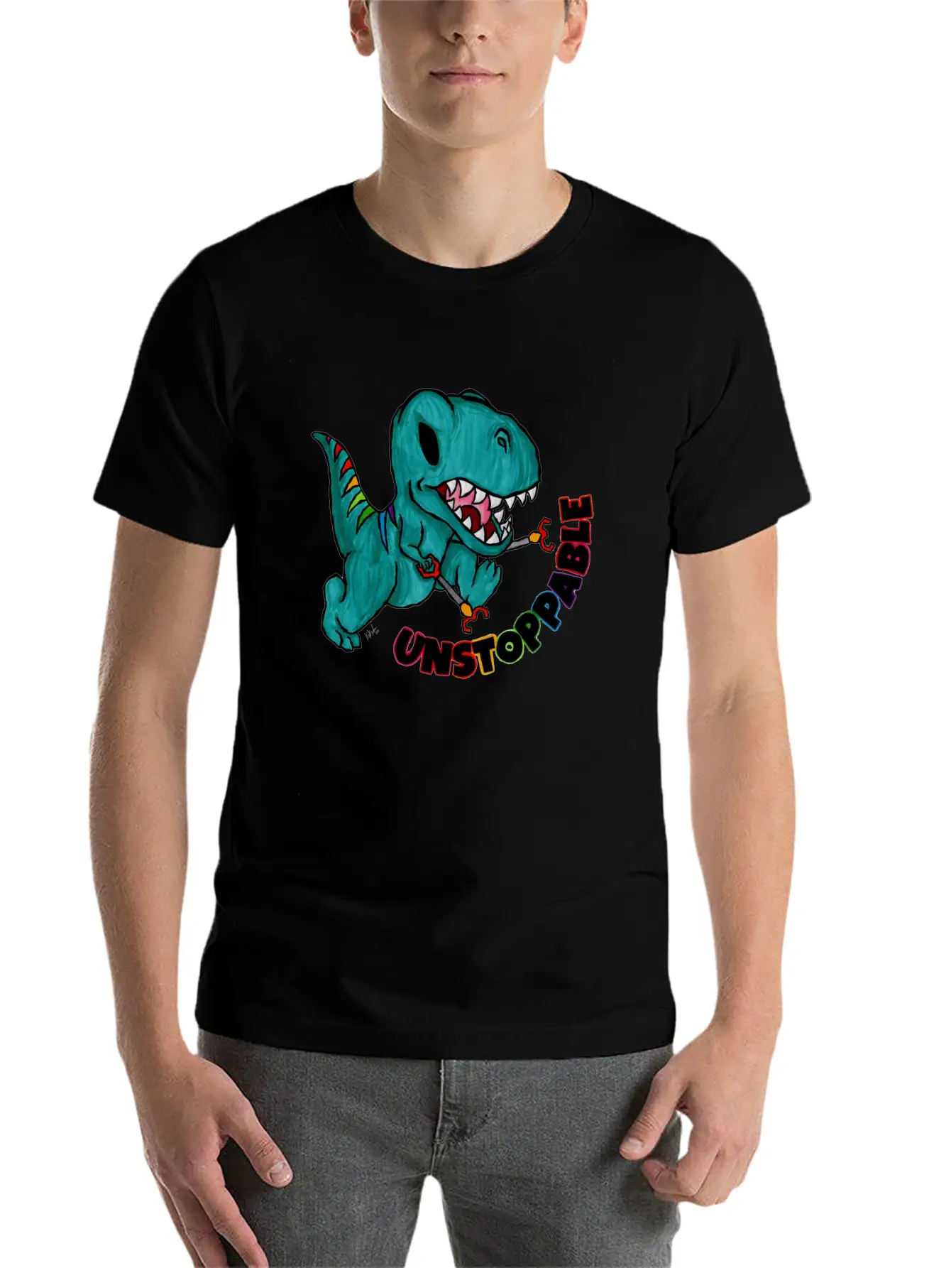 Unstoppable Basic Graphic T-Shirt – Daily Comfort In Soft Cotton