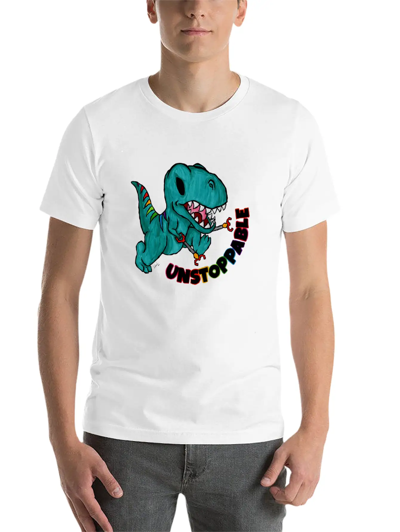 Unstoppable Basic Graphic T-Shirt – Daily Comfort In Soft Cotton