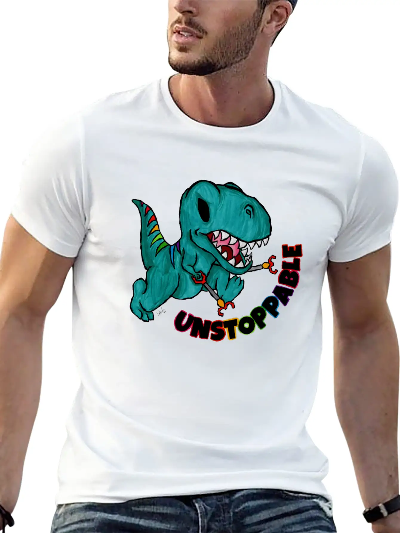 Unstoppable Basic Graphic T-Shirt – Daily Comfort In Soft Cotton