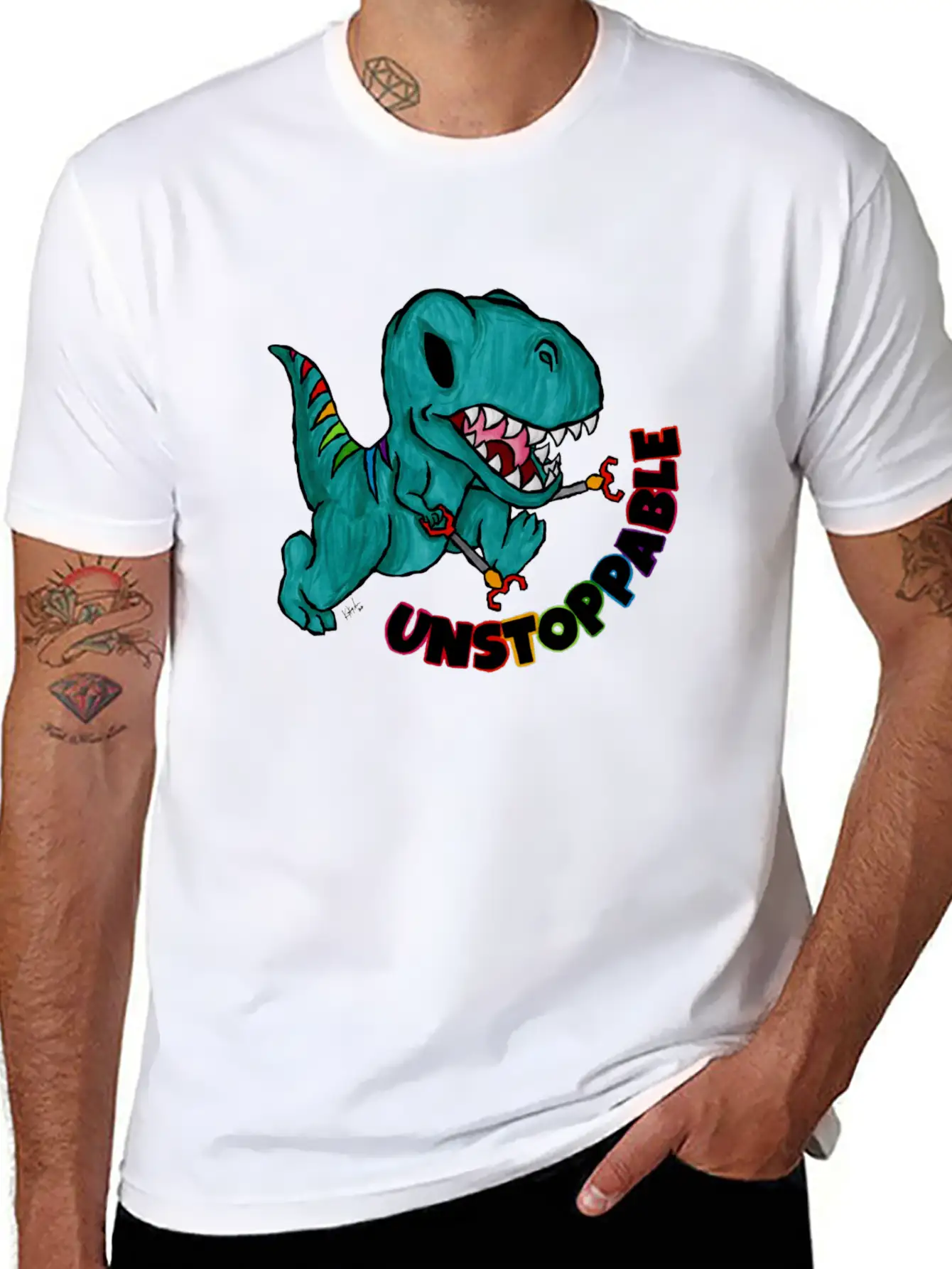 Unstoppable Basic Graphic T-Shirt – Daily Comfort In Soft Cotton