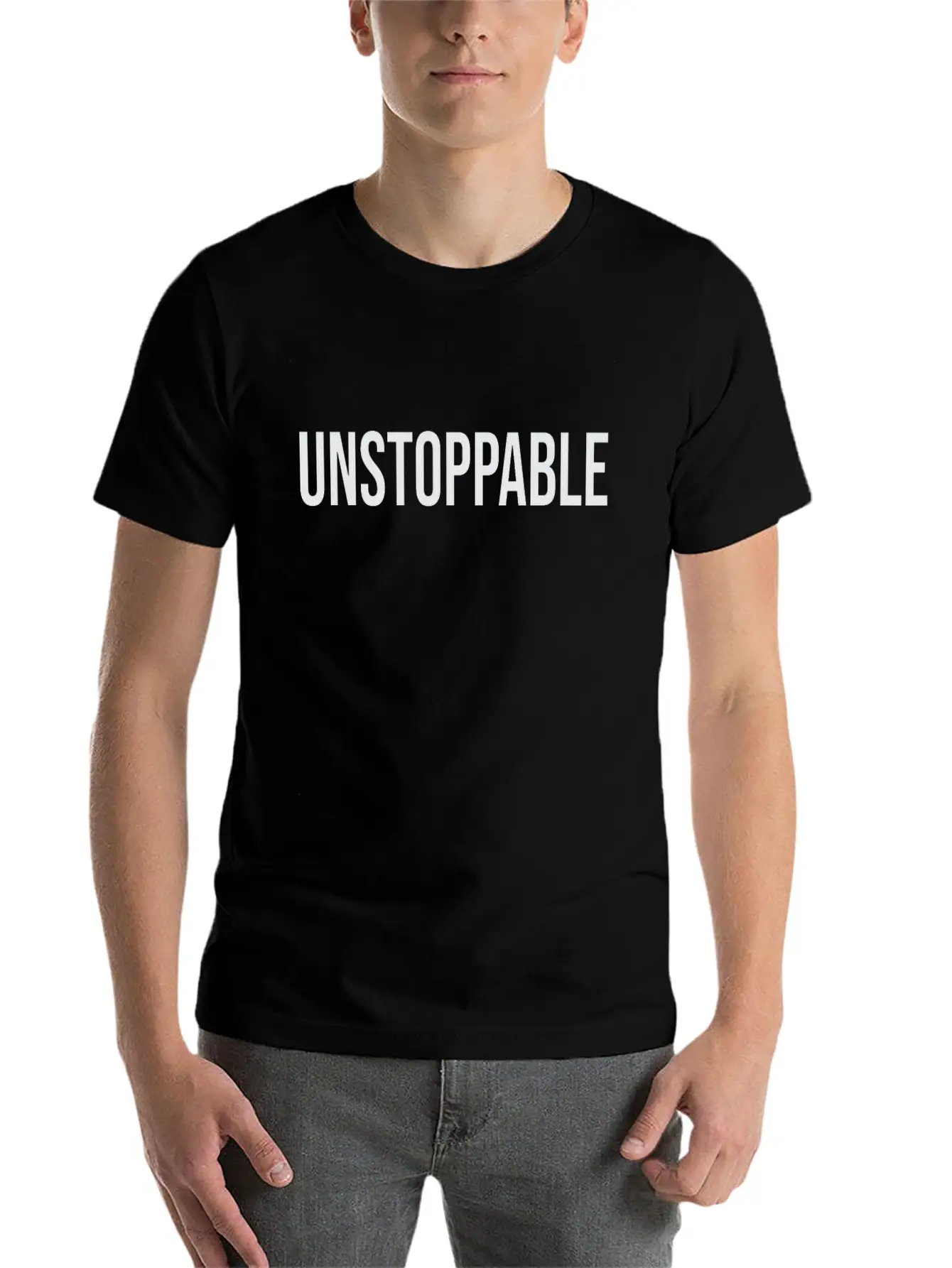 Unstoppable Unisex Short Sleeve Soft Cotton T-Shirt – Casual Everyday Wear