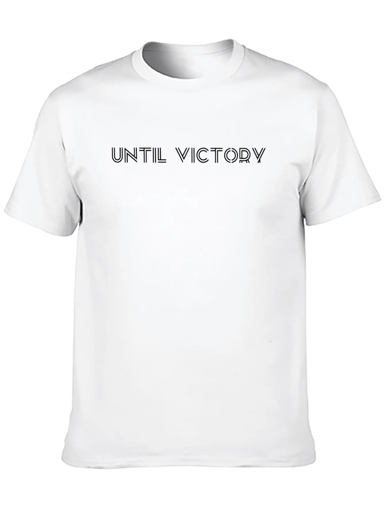 UNTIL VICTORY Unisex Short Sleeve Soft Cotton T-Shirt – Casual Everyday Wear