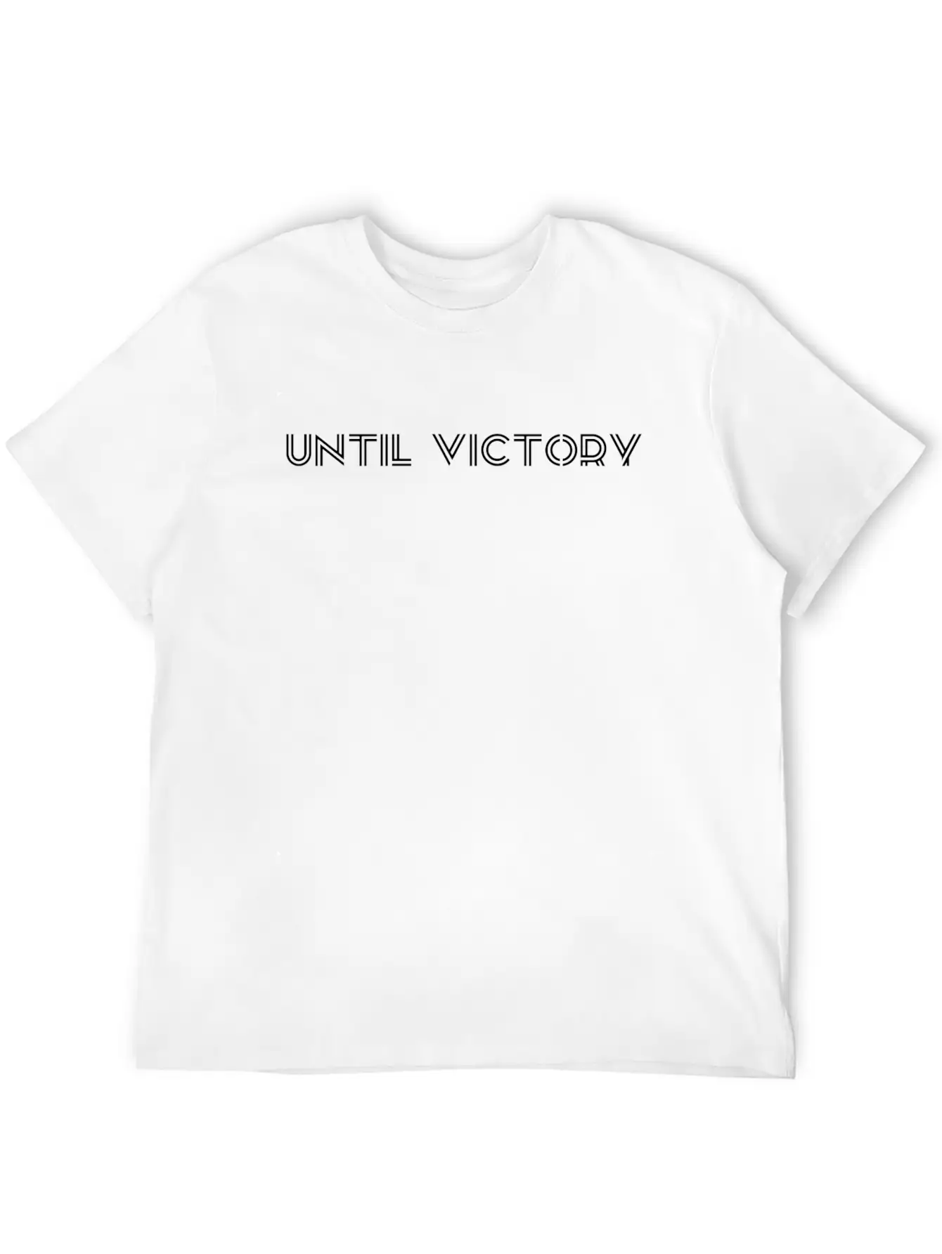 UNTIL VICTORY Unisex Short Sleeve Soft Cotton T-Shirt – Casual Everyday Wear