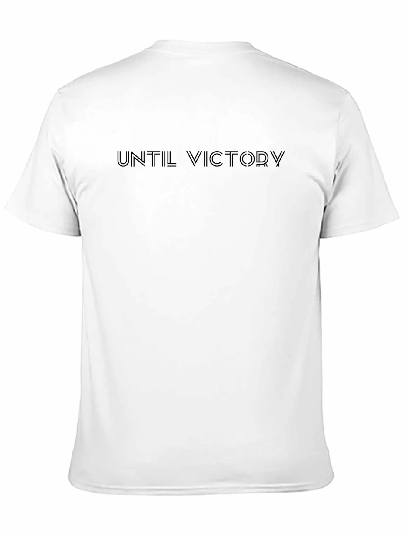 UNTIL VICTORY Unisex Short Sleeve Soft Cotton T-Shirt – Casual Everyday Wear