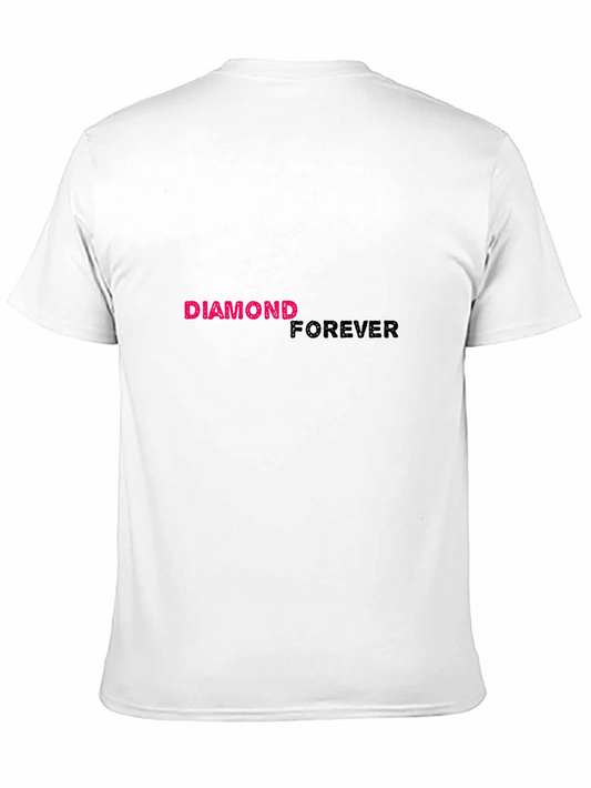 Diamond Forever Graphic T-Shirt - Stylish Black Tee