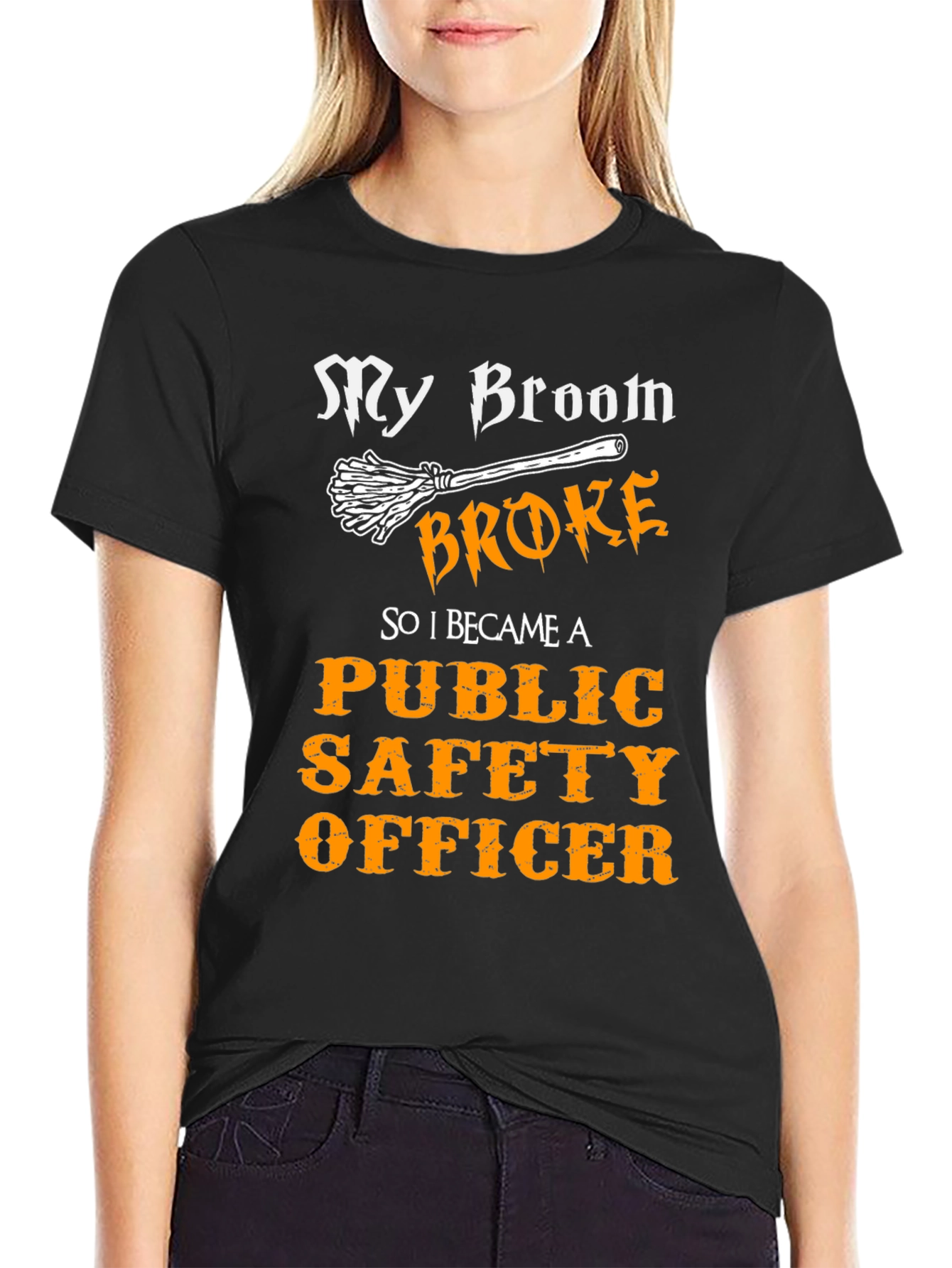 Funny Public Safety Officer Halloween T-Shirt