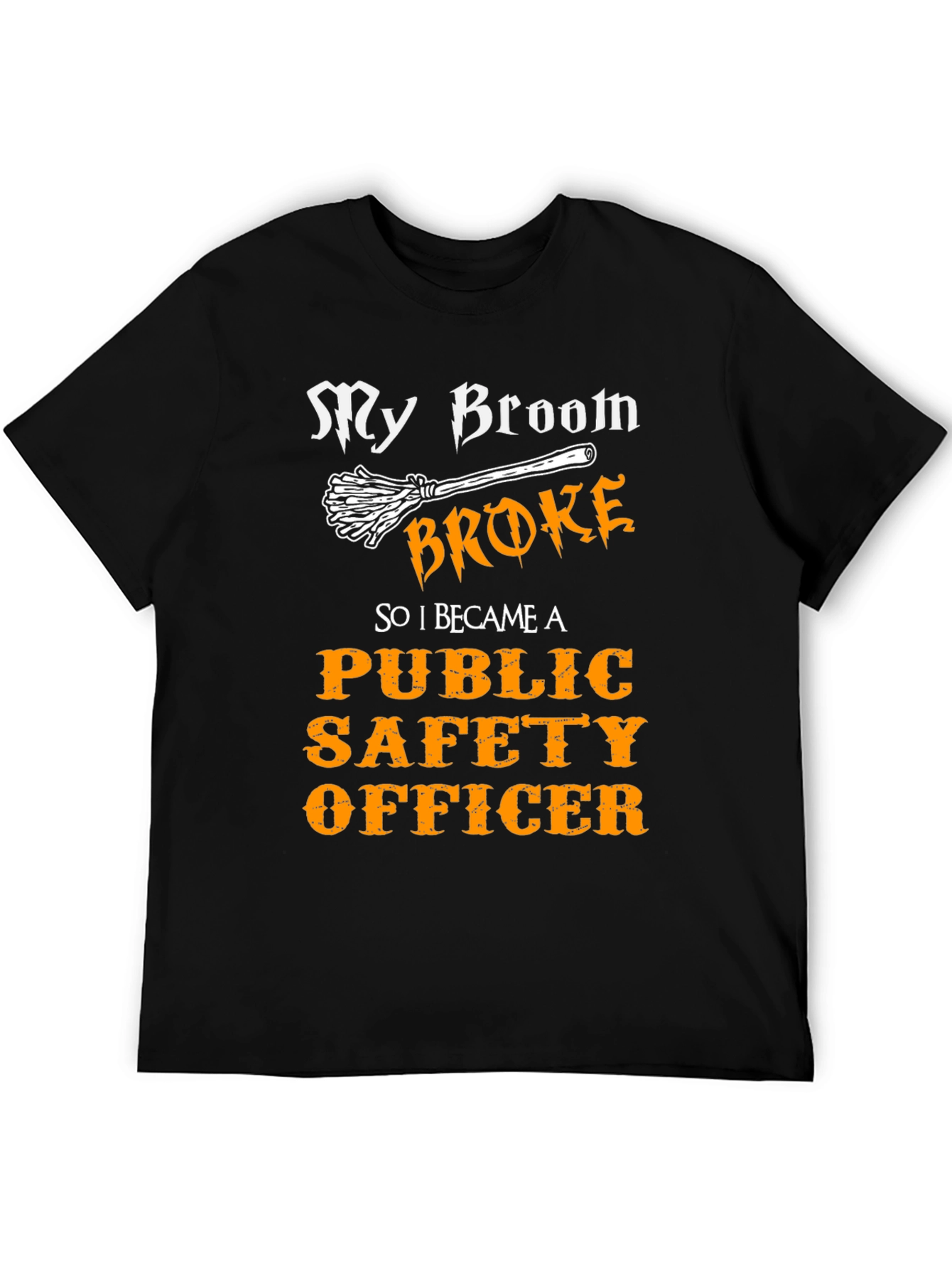 Funny Public Safety Officer Halloween T-Shirt