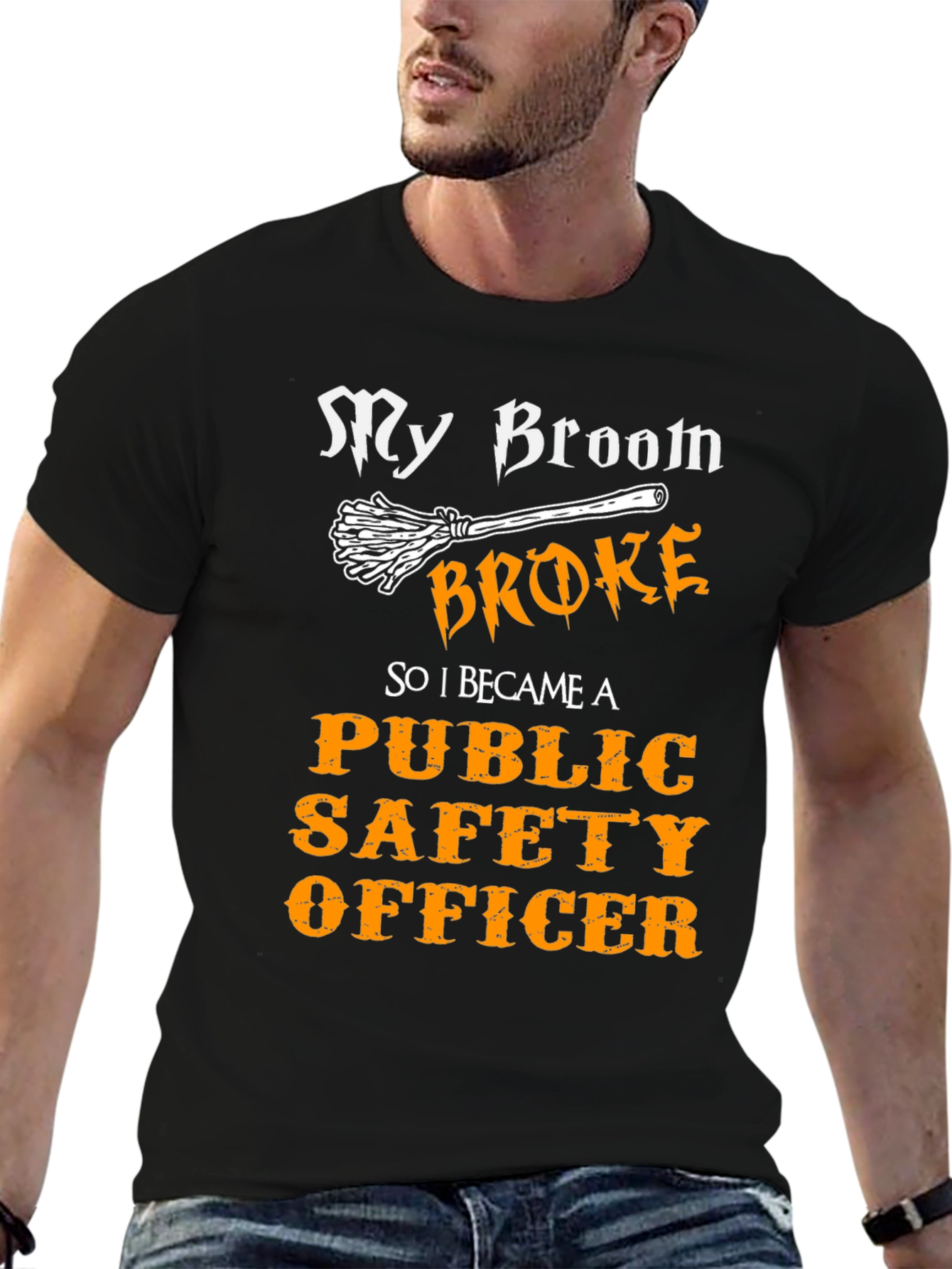 Funny Public Safety Officer Halloween T-Shirt