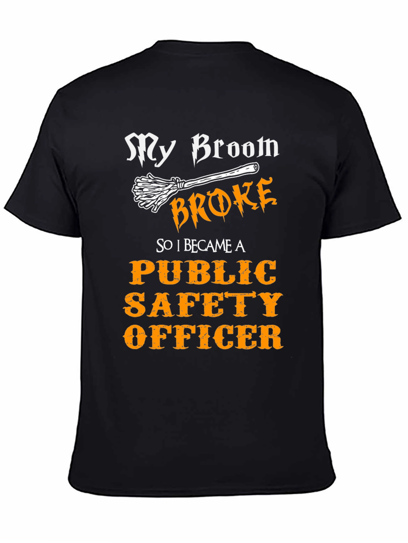 Funny Public Safety Officer Halloween T-Shirt