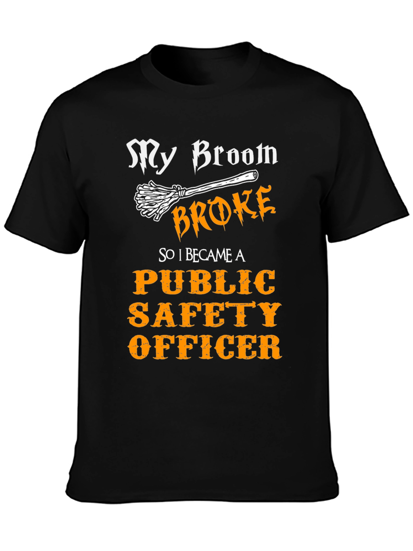 Funny Public Safety Officer Halloween T-Shirt